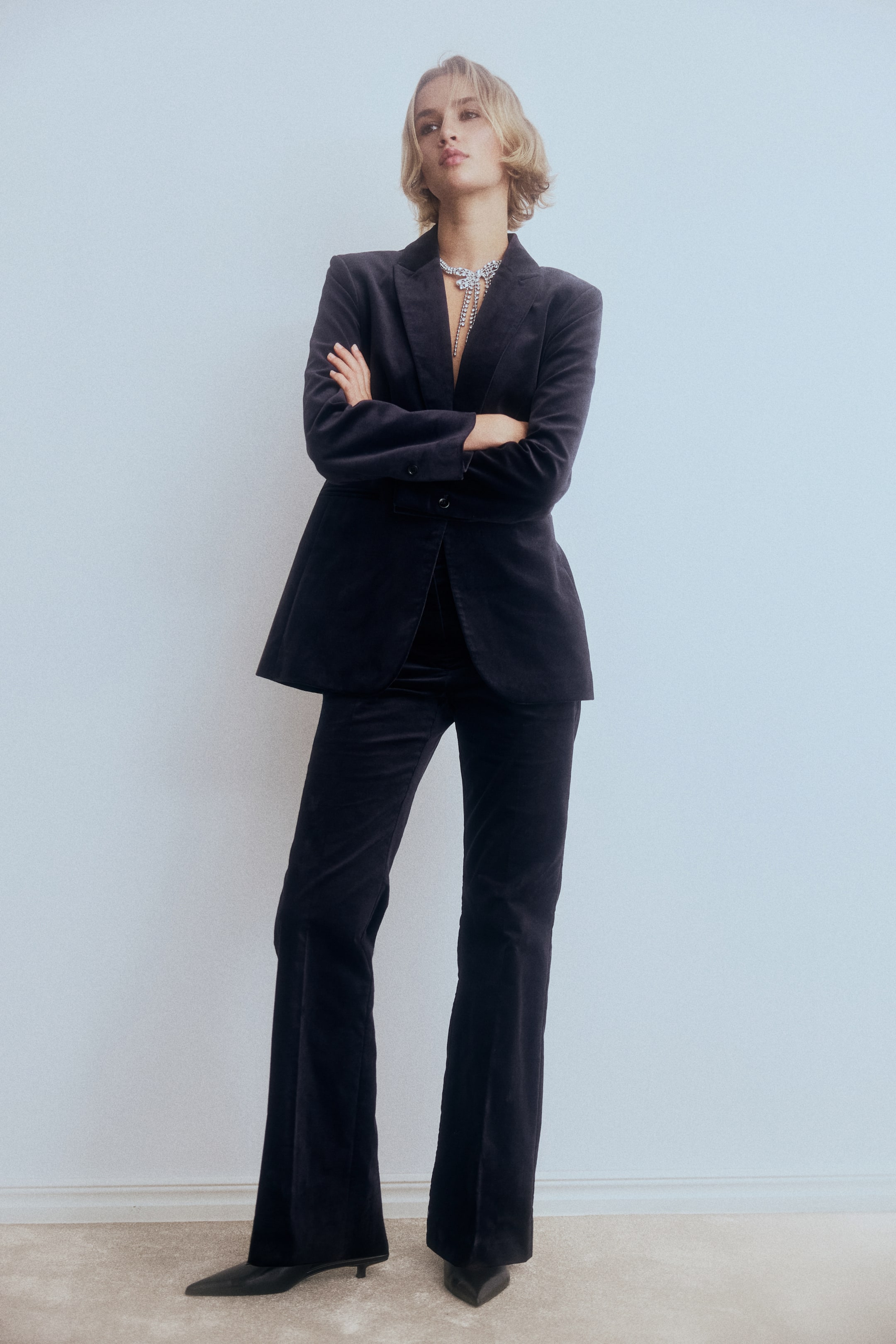 View larger image: Single-breasted blazer - Navy blue - Ladies | H&M GB 3