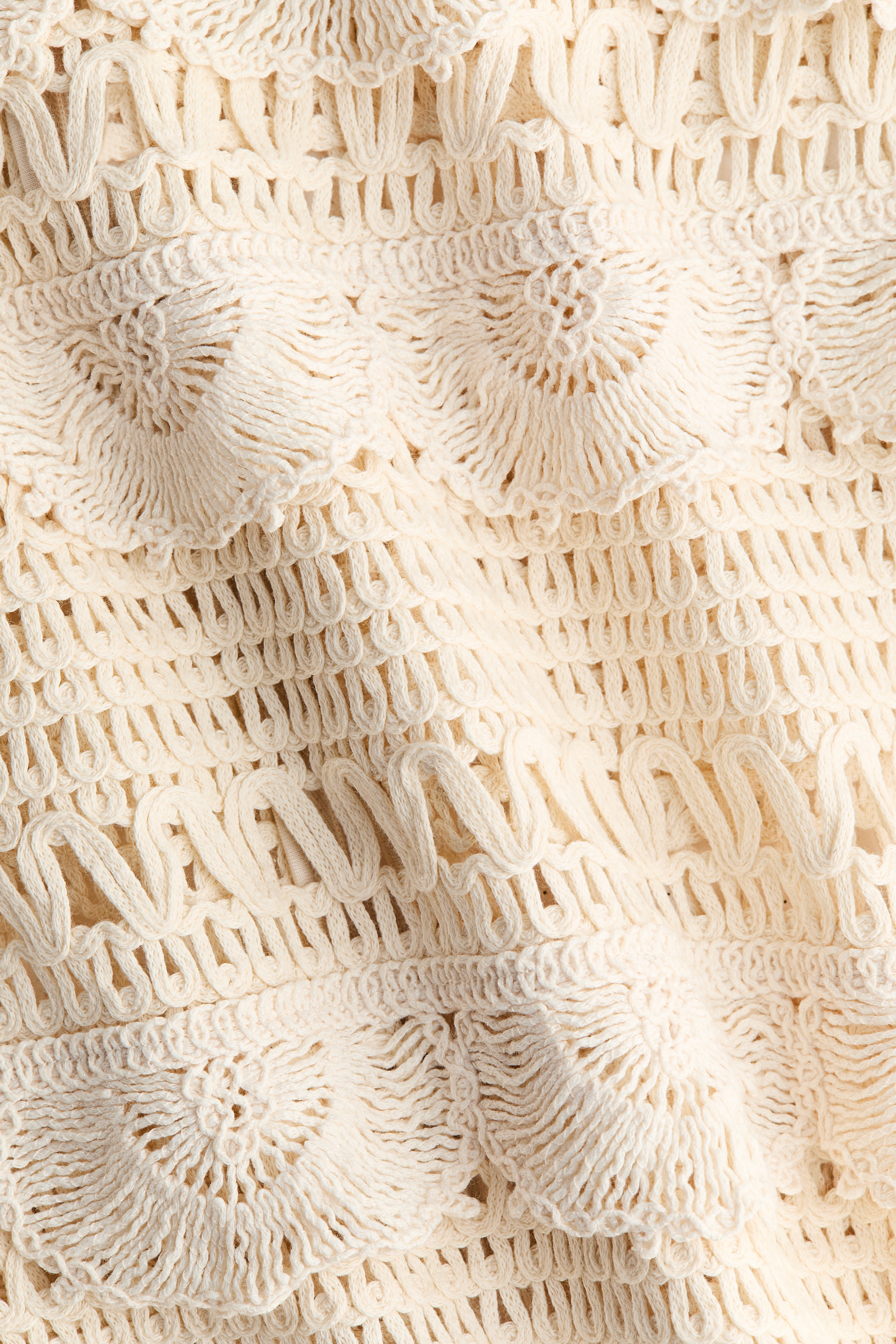 white christmas dresses Balmy Nights Crochet Mini Dress