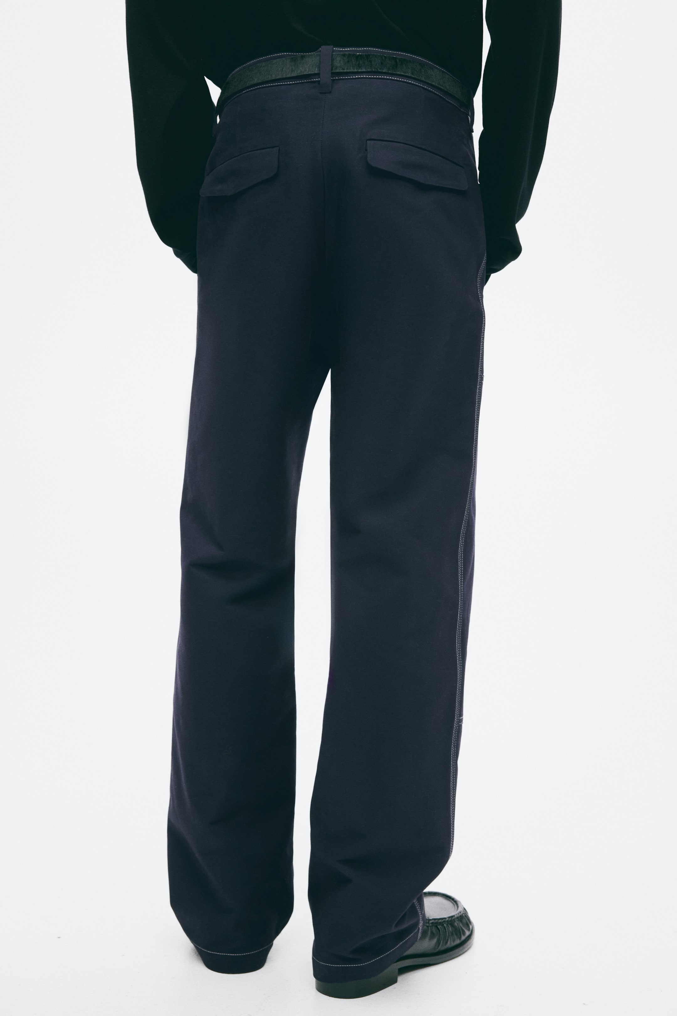 Loose-Fit Cotton Pants
