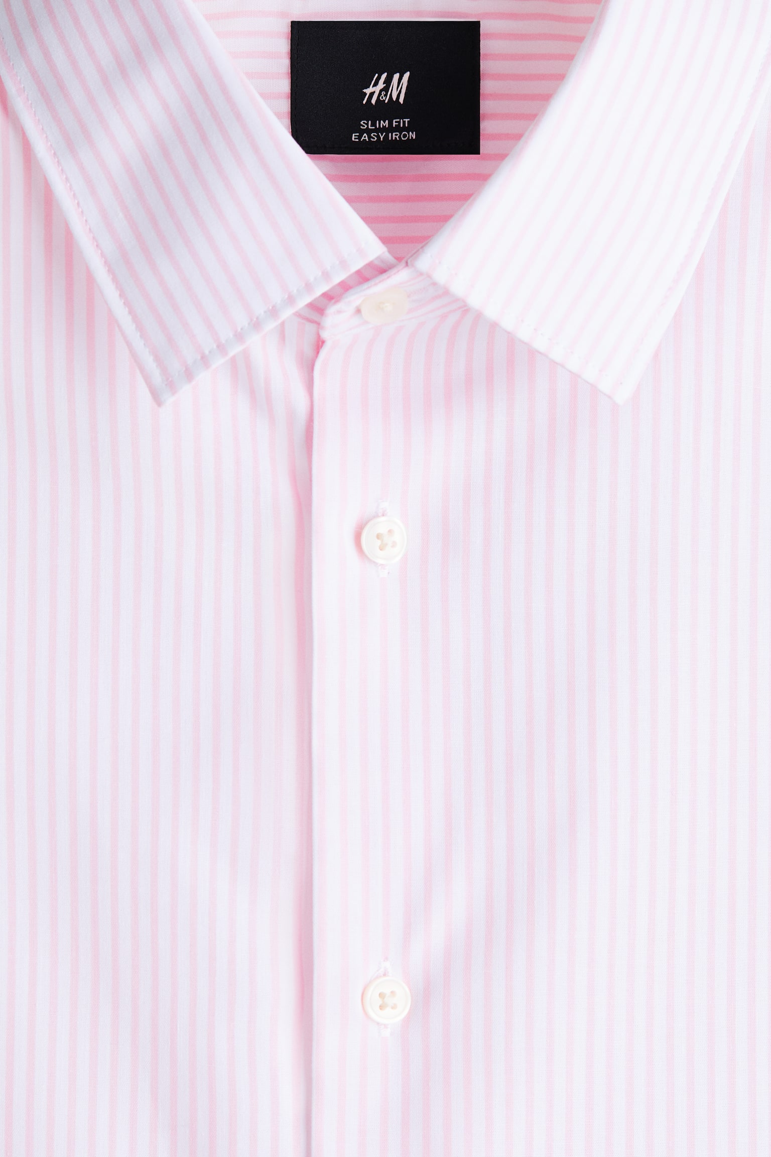 Slim Fit Easy-iron shirt - Light pink/Striped/Black/White/Light blue/Striped/Light blue/Light blue/Striped/Navy blue - 3
