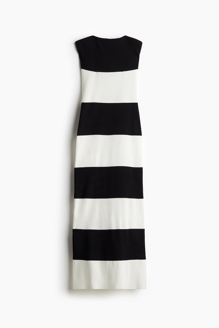 princess polly baby blue dress NWT ZARA Women's Dress LARGE Fitted Striped Black White Midi 8342/107  TRAFALUC main image 1