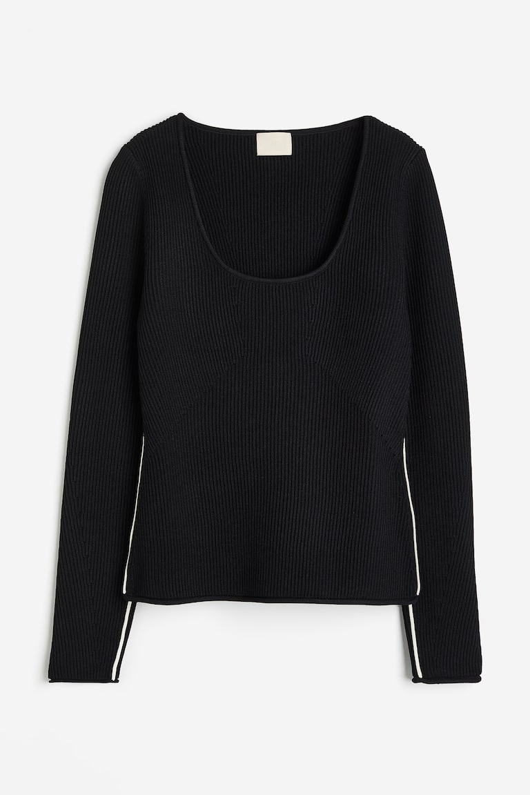 Bluza od rebrastog pletiva
