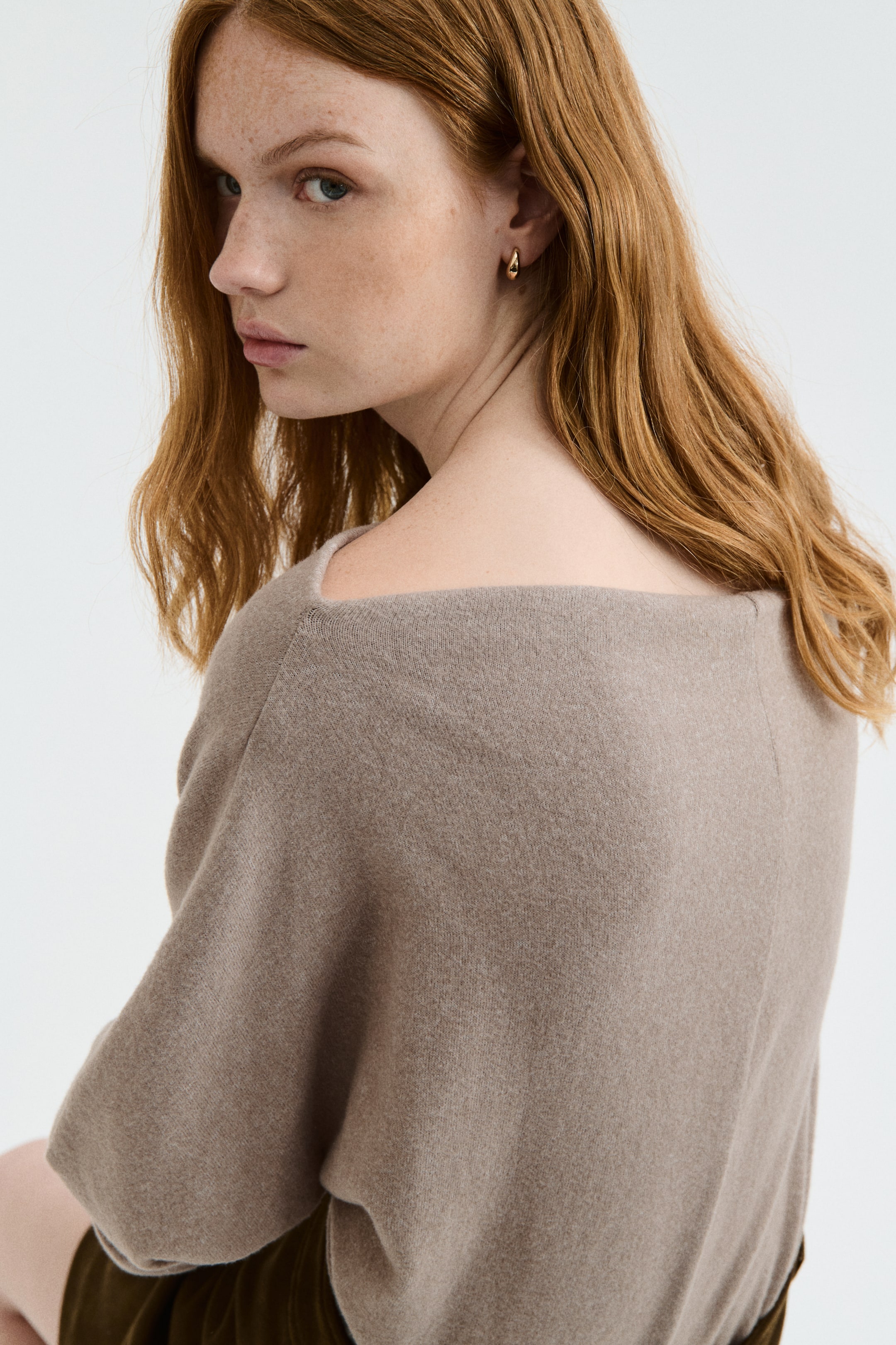 Agrandir l'image: Top à manches chauve-souris - Taupe - FEMME | H&M CH 3