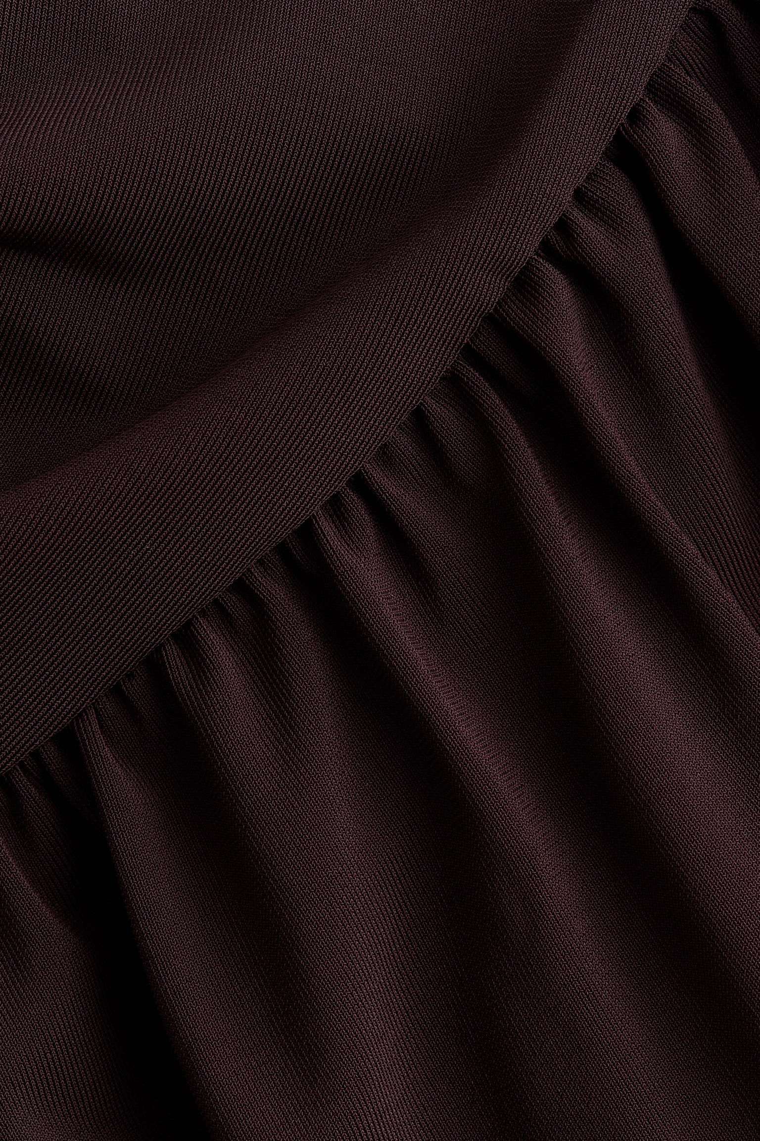 Draped jersey dress - Marron foncé/Rose ancien foncé - 5