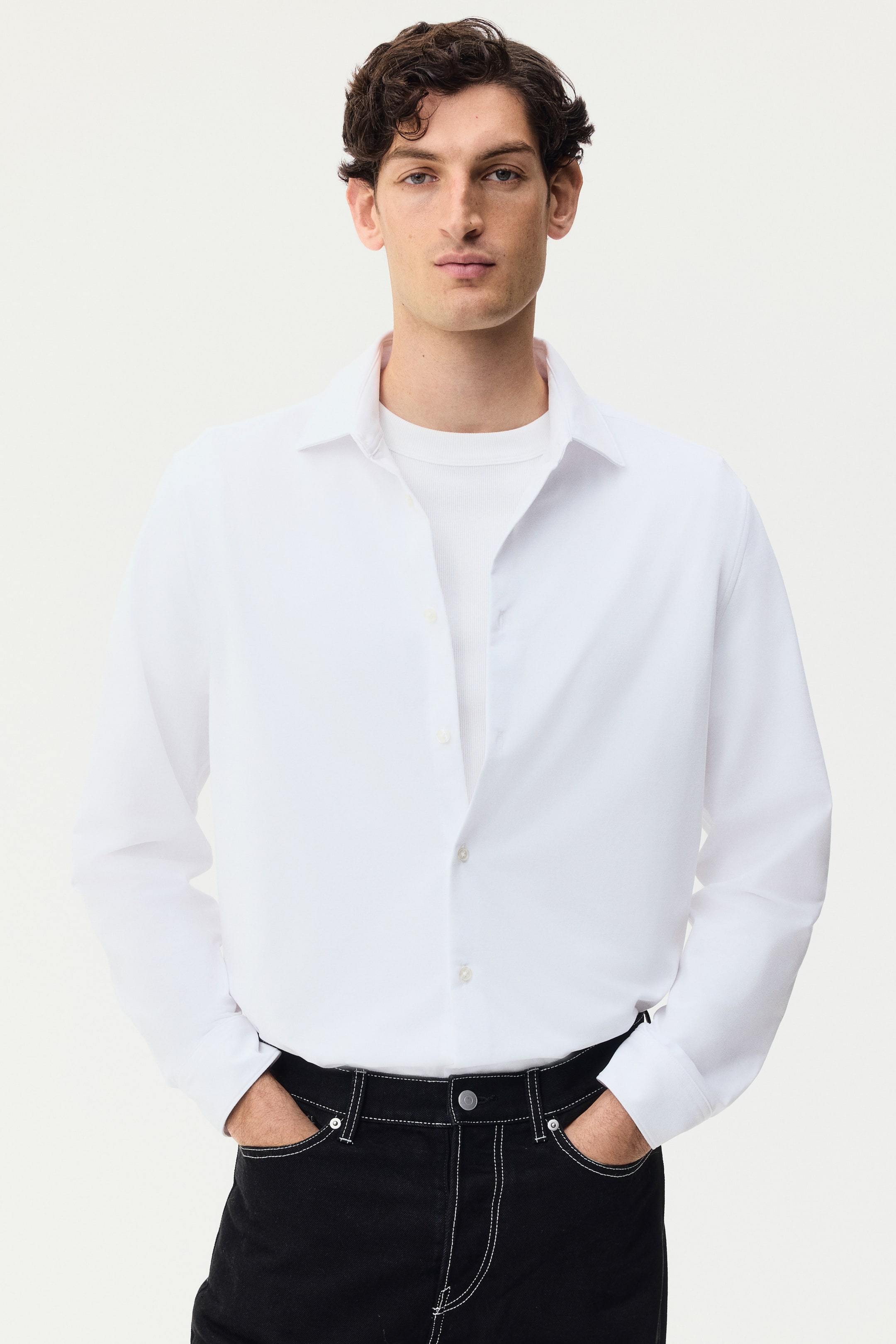 View larger image: Slim-Fit Shirt - White - Men | H&M CA 1