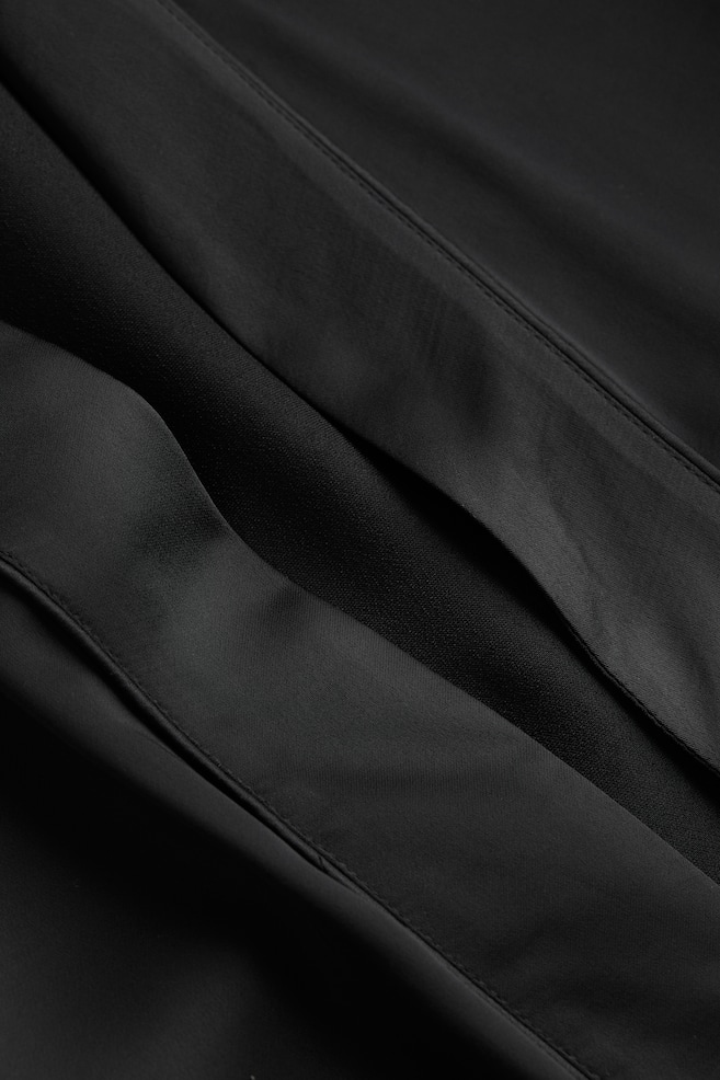 Satin dressing gown - Black/Light beige/Brown/Powder pink - 3