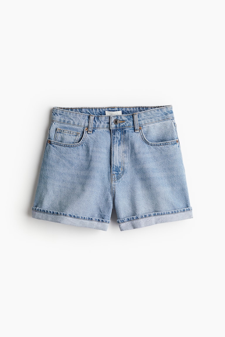 H&m Shorts High Waisted Denim Shorts H High Waist Denim Shorts