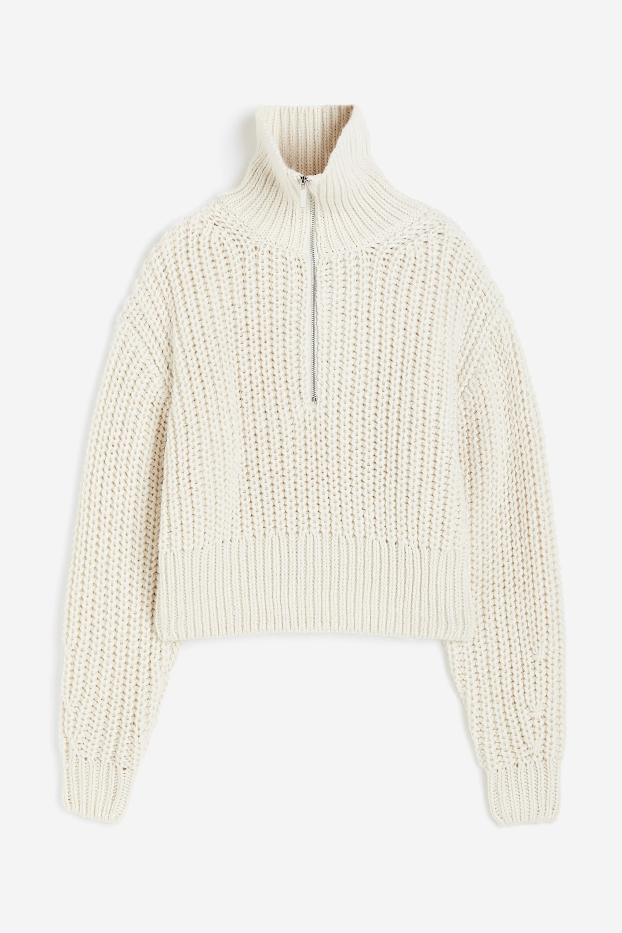 Chunky Knit Half Zip Sweater