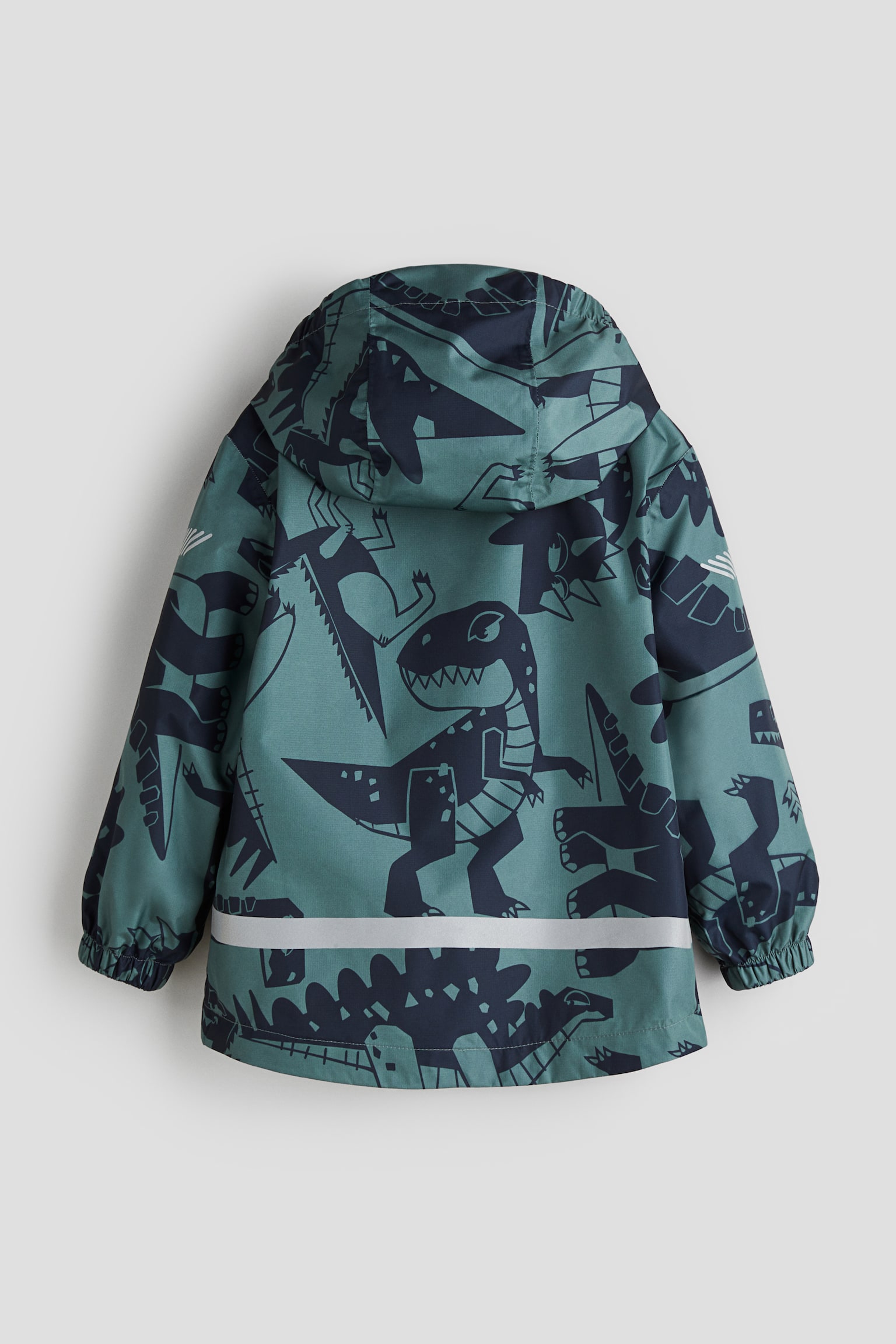 Rain jacket - Dark turquoise/Dinosaurs - 7