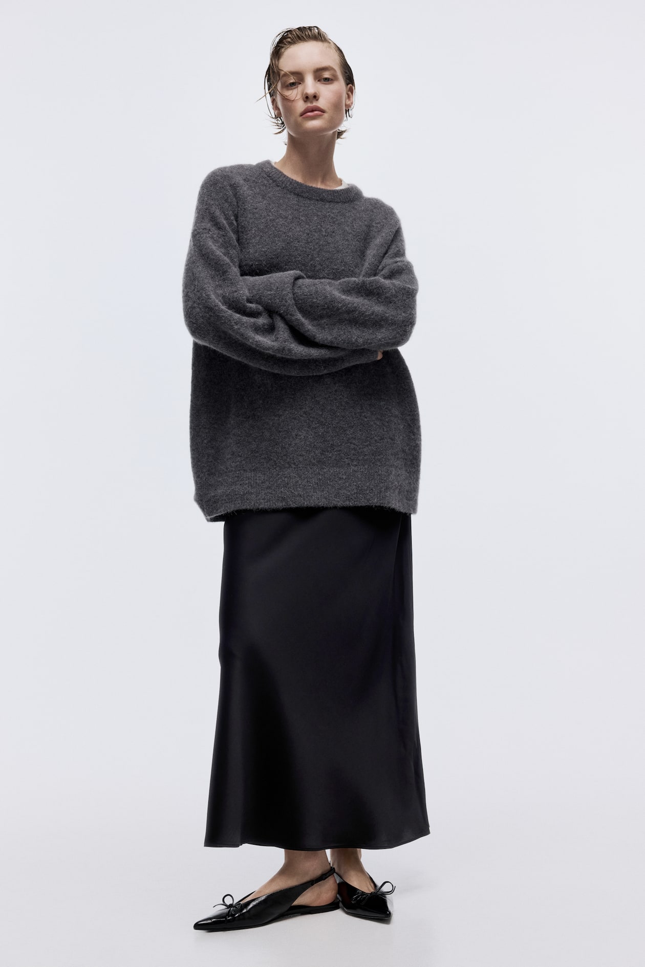 Midi skirt Black Ladies H&M US