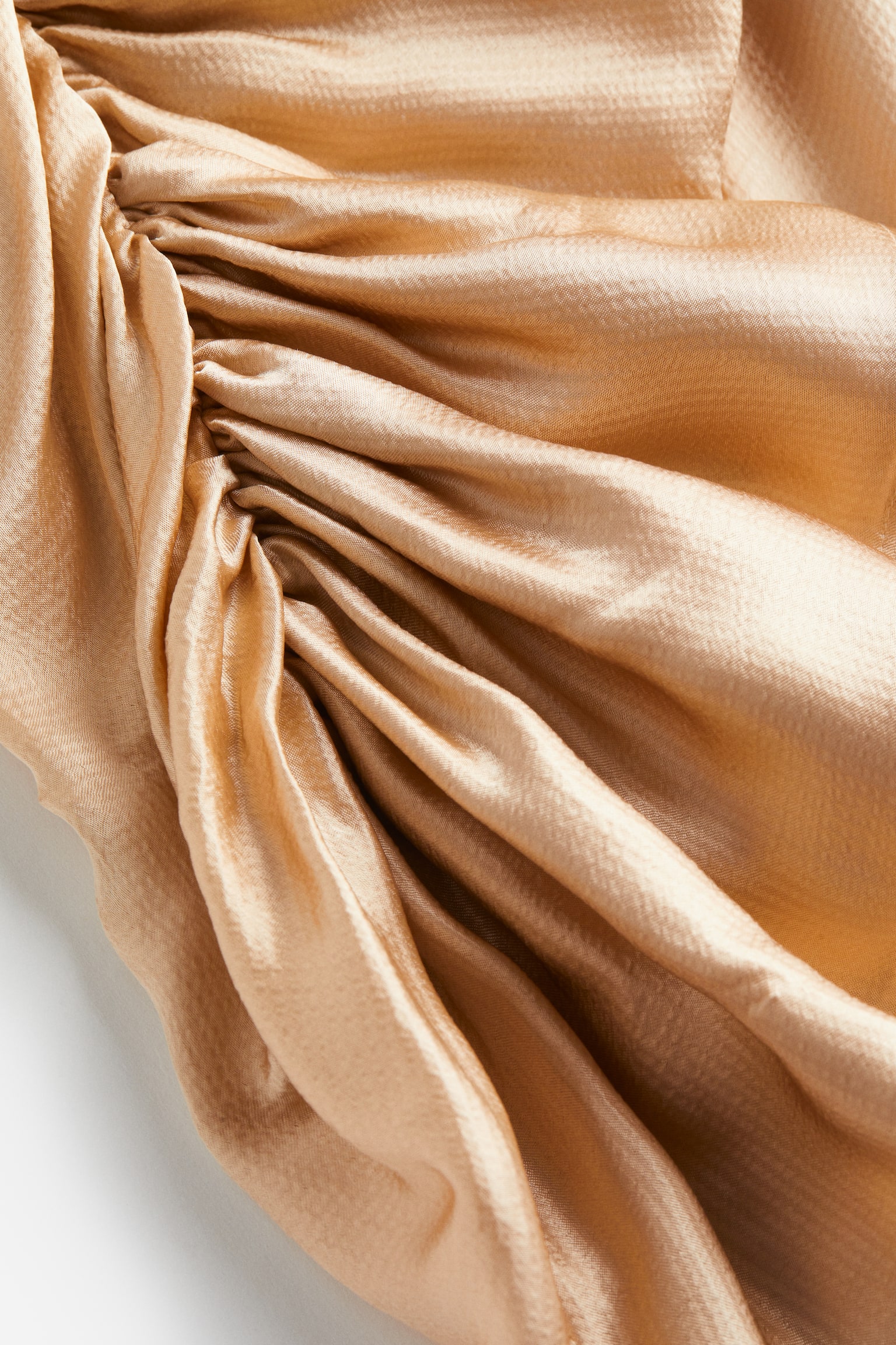 Draped flounce-detail skirt - Beige/Black/Light pink - 2