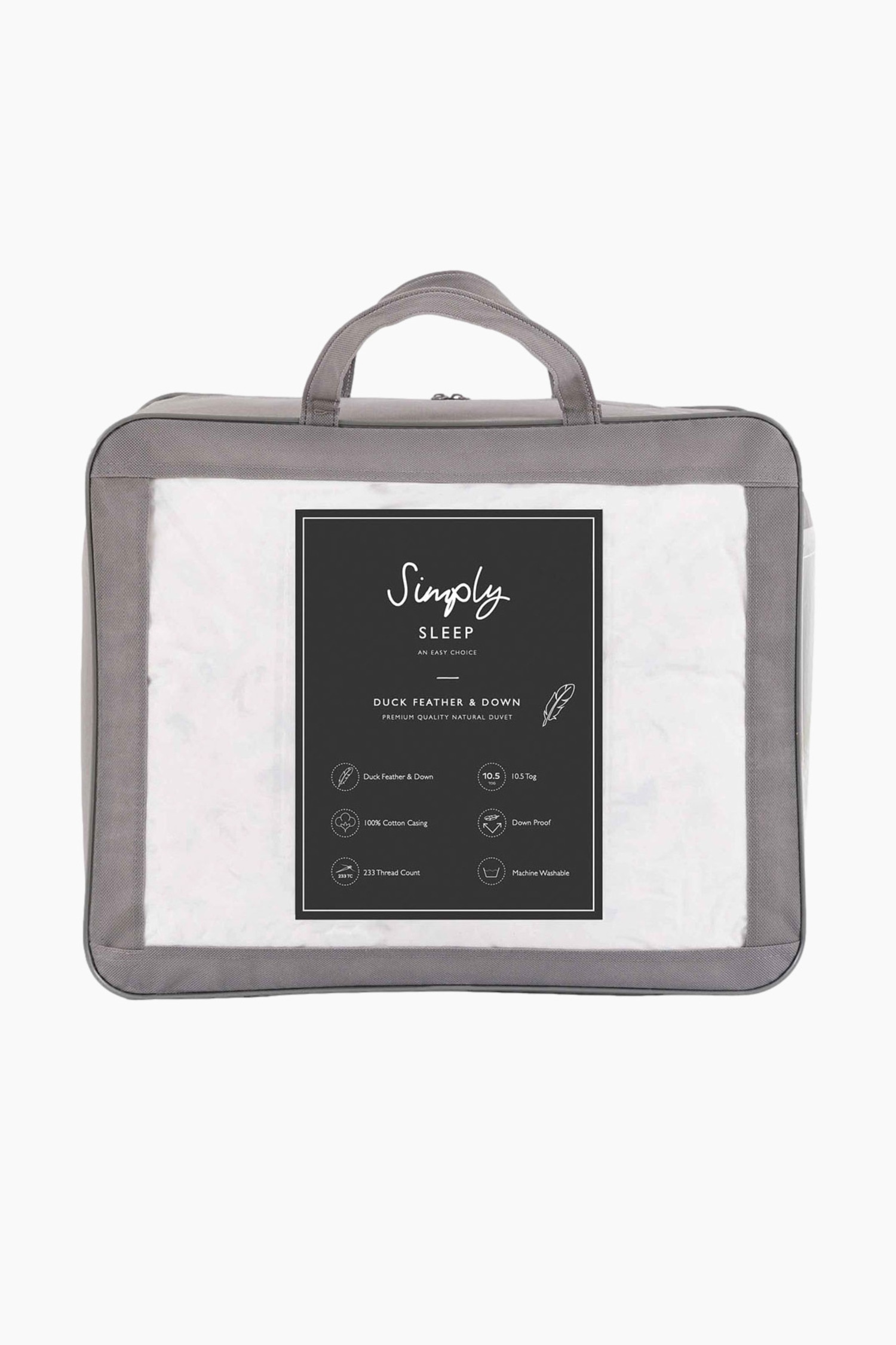 Duck Feather & Down Duvet Double - White