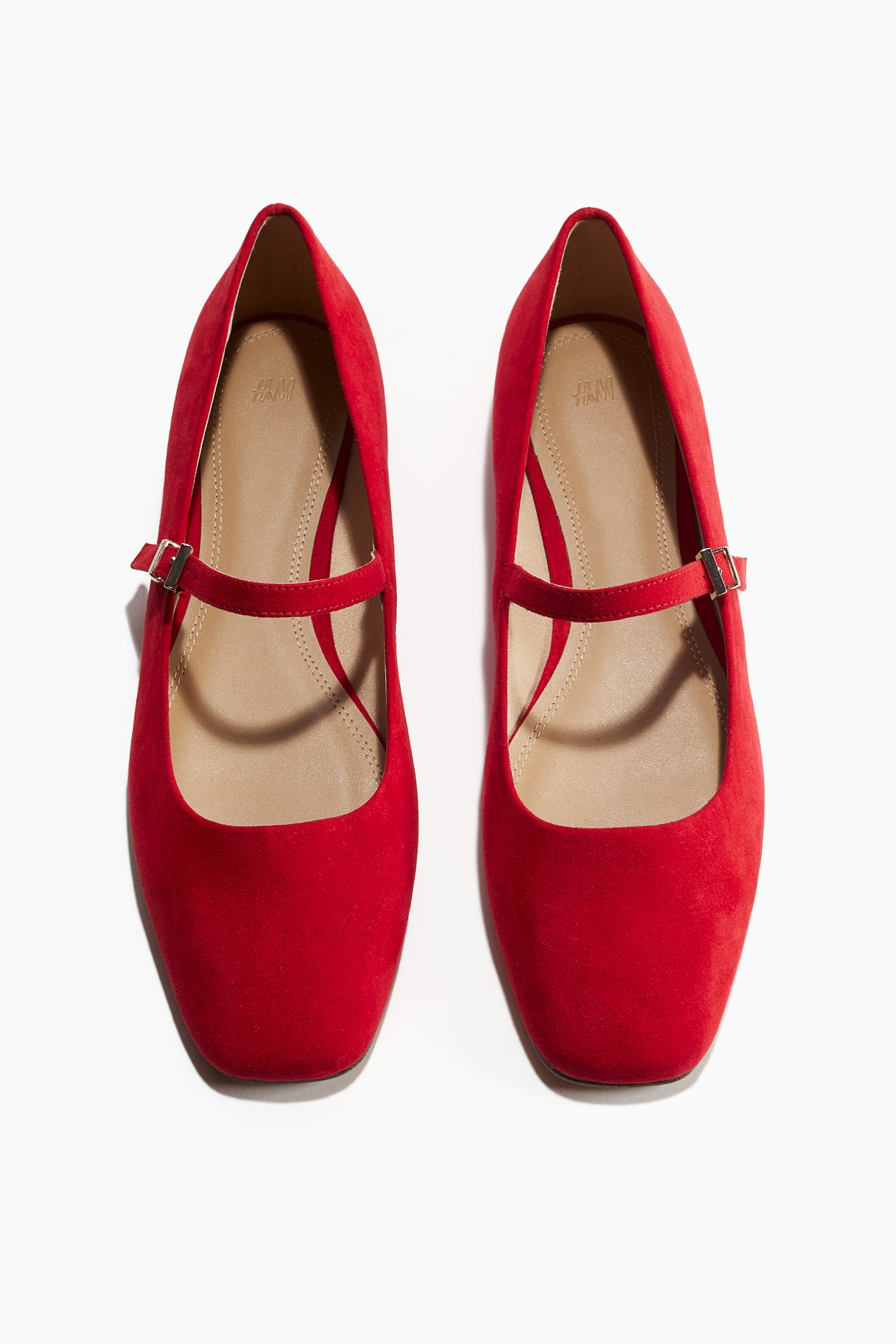 Mary Jane ballet pumps - Bright red/Black/Greige - 5