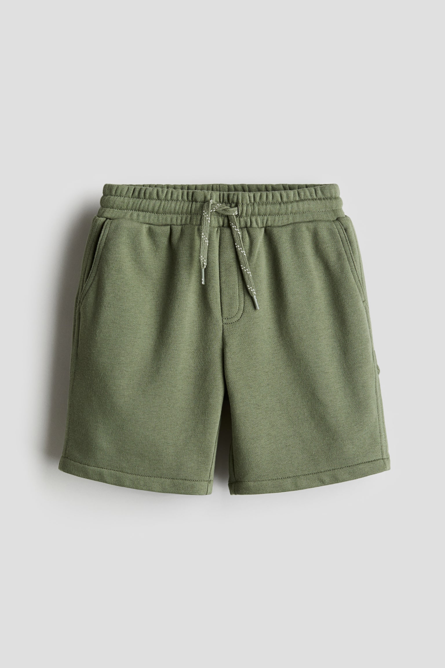 Carpenter sweatshorts - Khaki green - 1