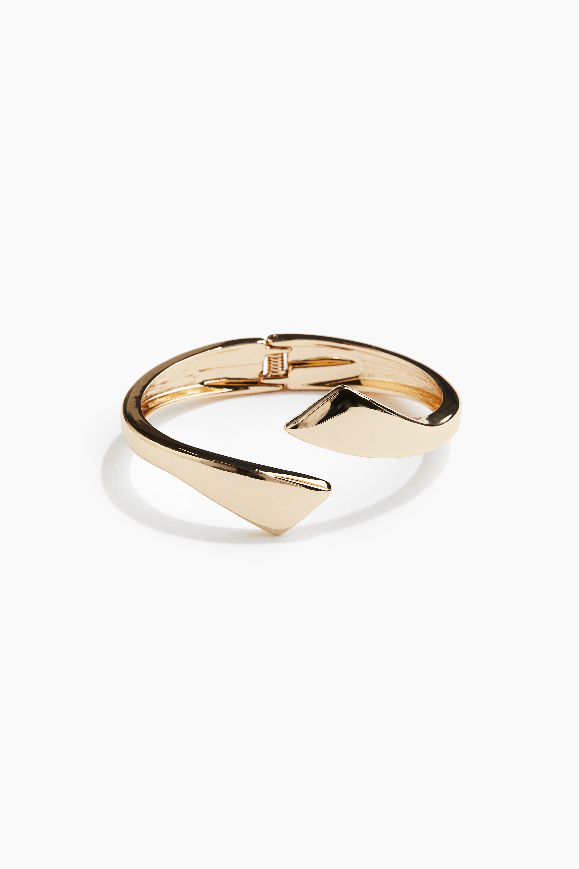Hinged cuff bracelet - Gold-coloured/Gold-coloured/Silver-coloured