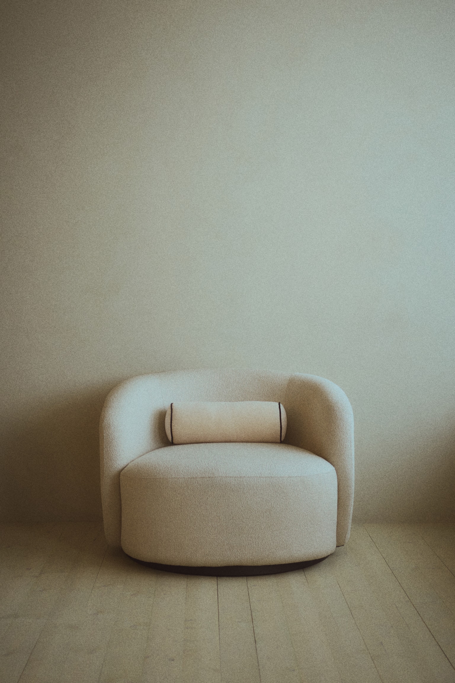 Cuscino cilindrico in velluto - Beige chiaro/nero/Rosa polvere chiaro/Verde chiaro - 2