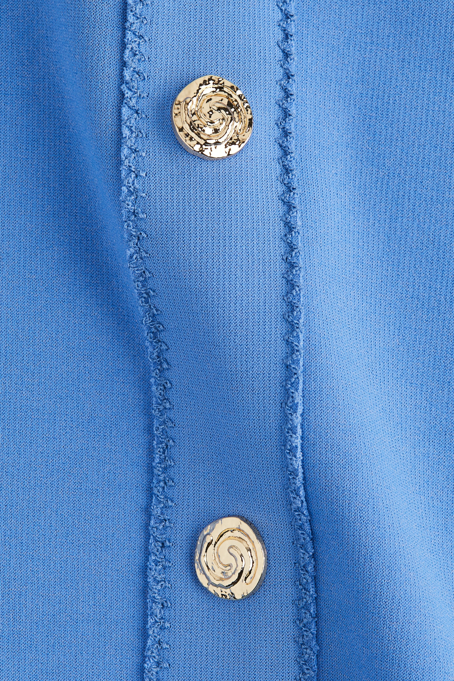 Düğme Detaylı Kolsuz Üst - Mavi/Haki - 4