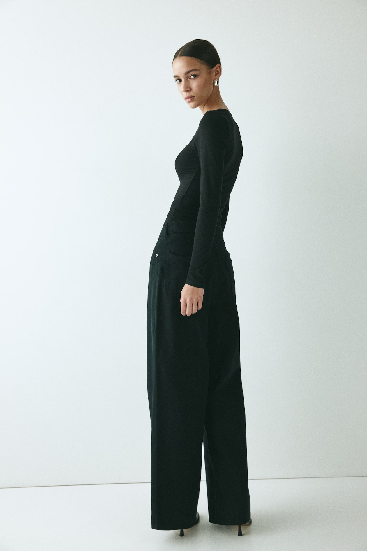Lace-Trimmed Jersey Top - image 4
