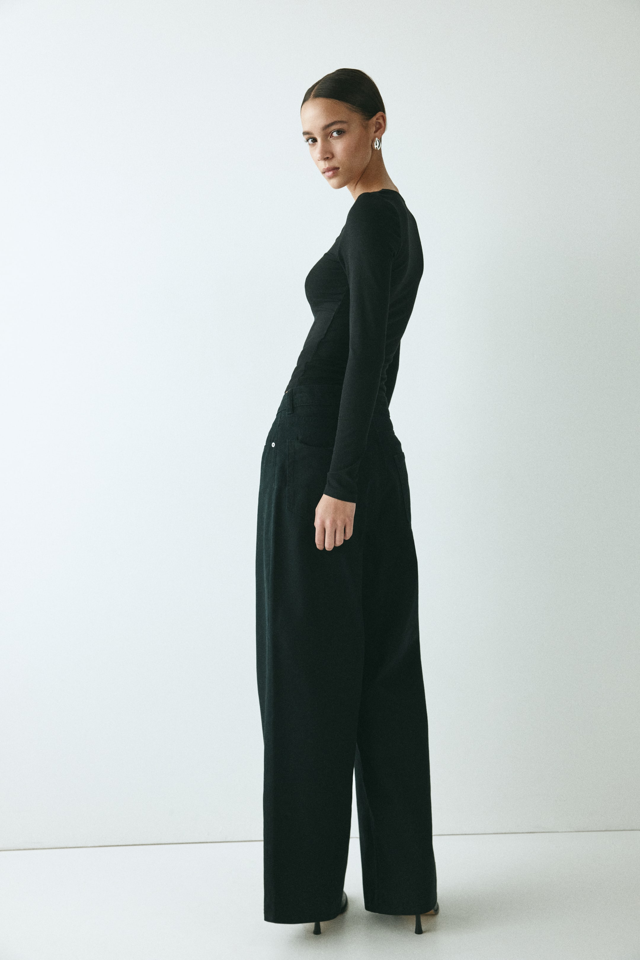 Haut en jersey avec dentelle