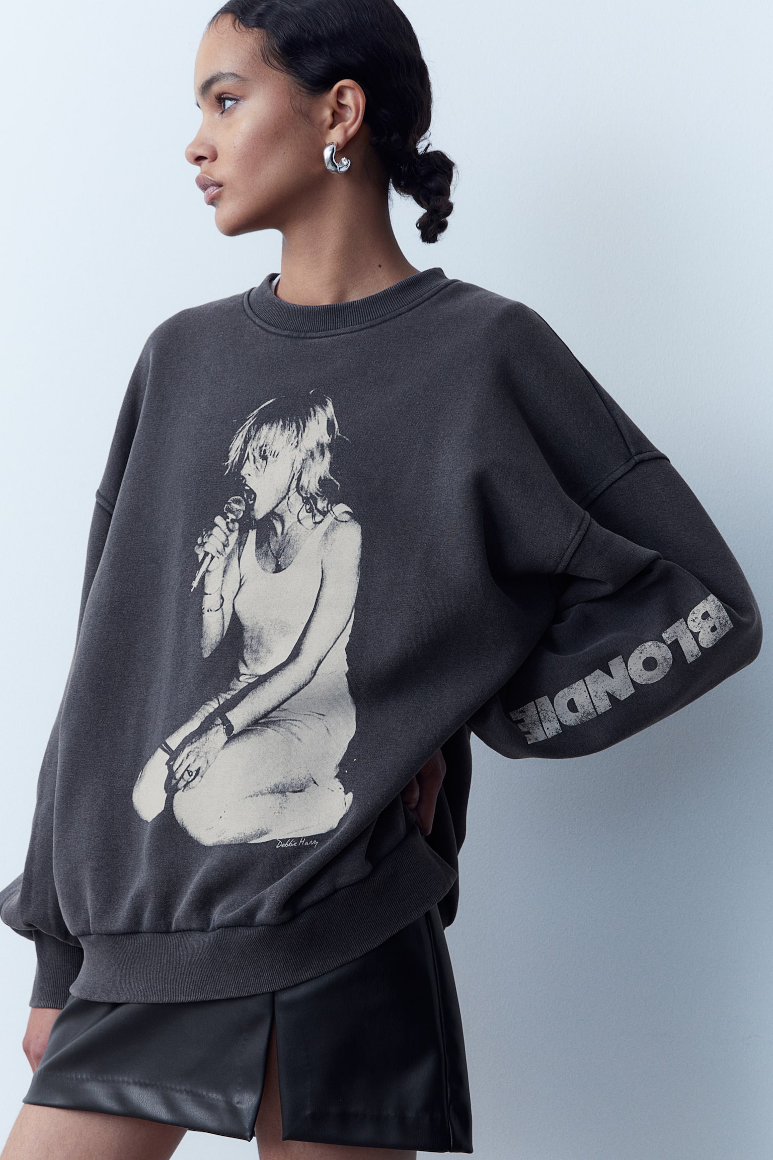 Oversized printed sweatshirt - Black/Blondie/Black/Formula 1 - 5