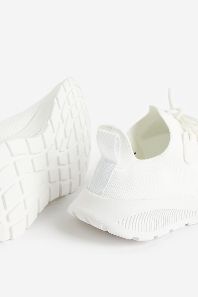 Sneakers à semelle légère - Blanc/Noir - 2