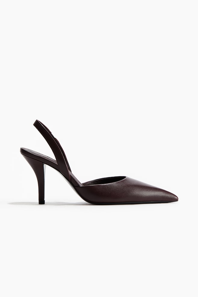 Chaussures à talon avec bout pointu - Bordeaux/Noir - 1