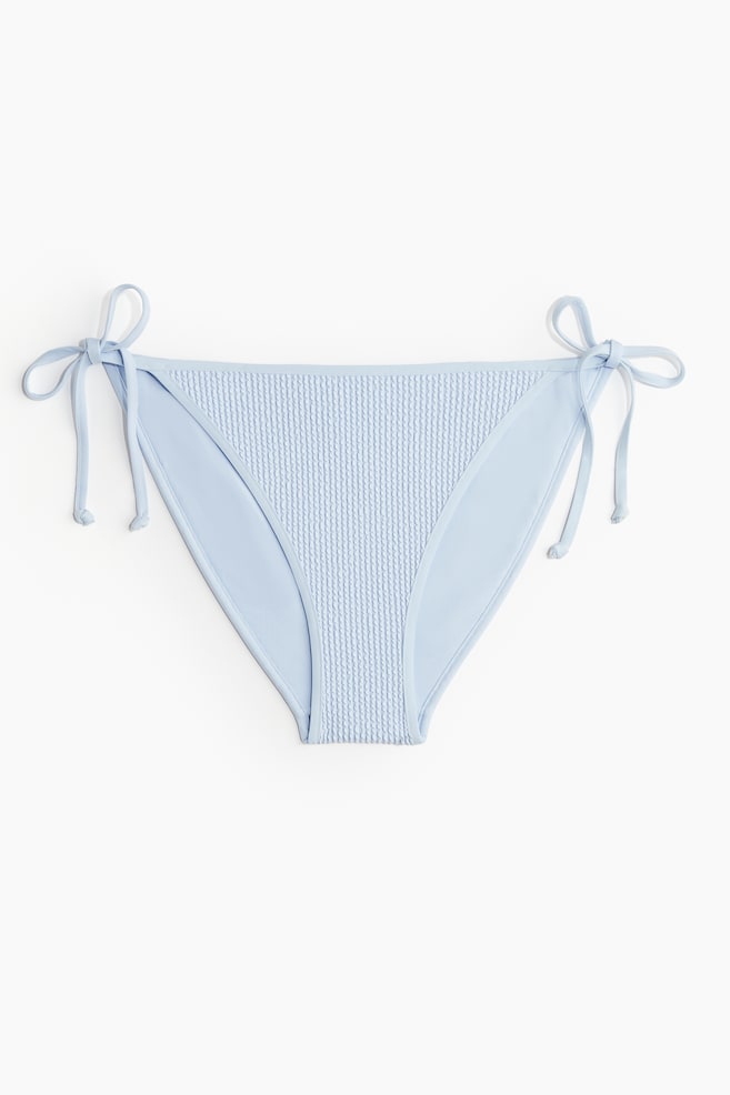 Braga de bikini de anudar - Azul claro/Azul marino/Rayas/Rosa claro/Marrón/Negro/Estampado beige/Azul empolvado - 1
