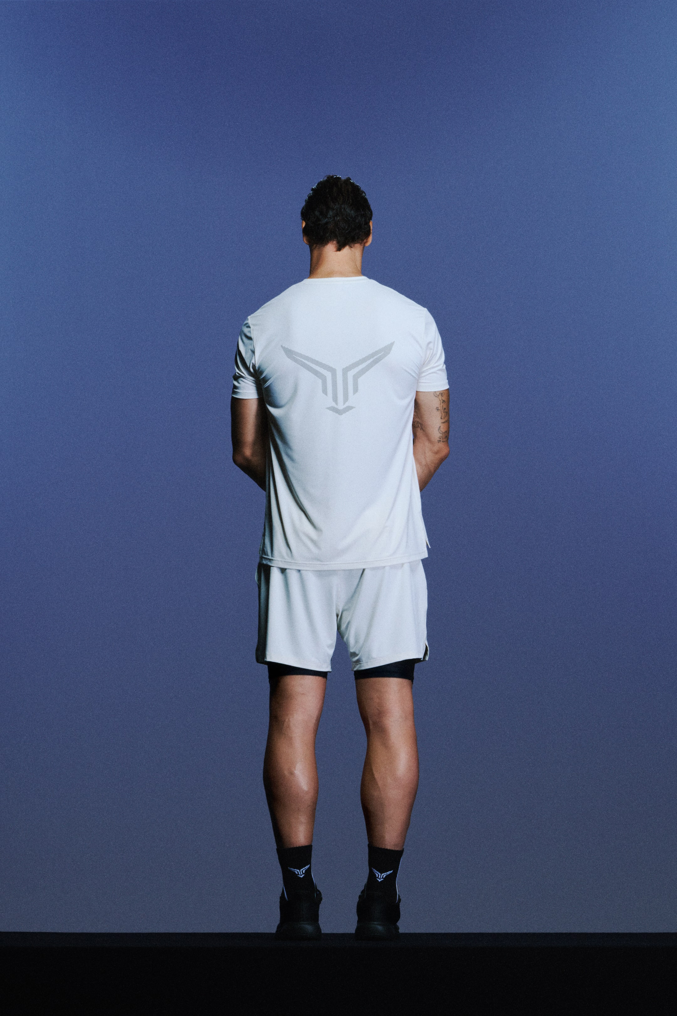 查看大圖: DryMove™雙層運動短褲 - 白色/Move Zlatan - Men | H&M 2