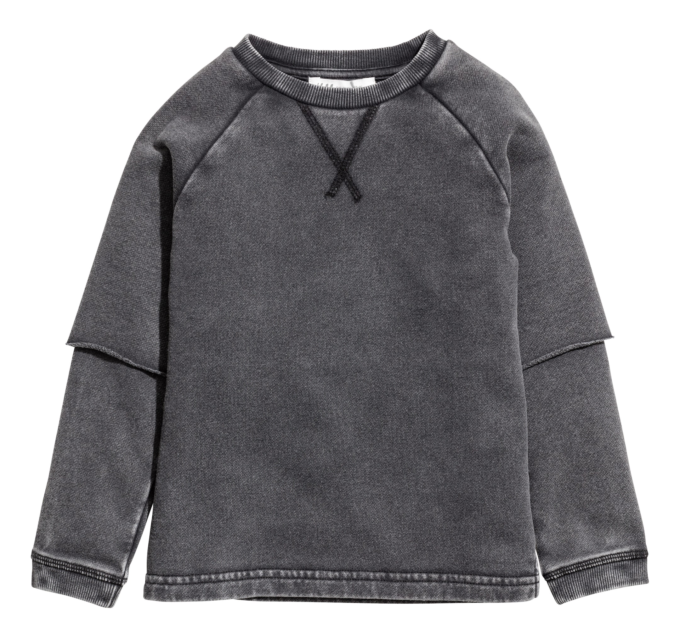 View larger image: Washed-look sweatshirt - Black washed out - Kids | H&M GB 1