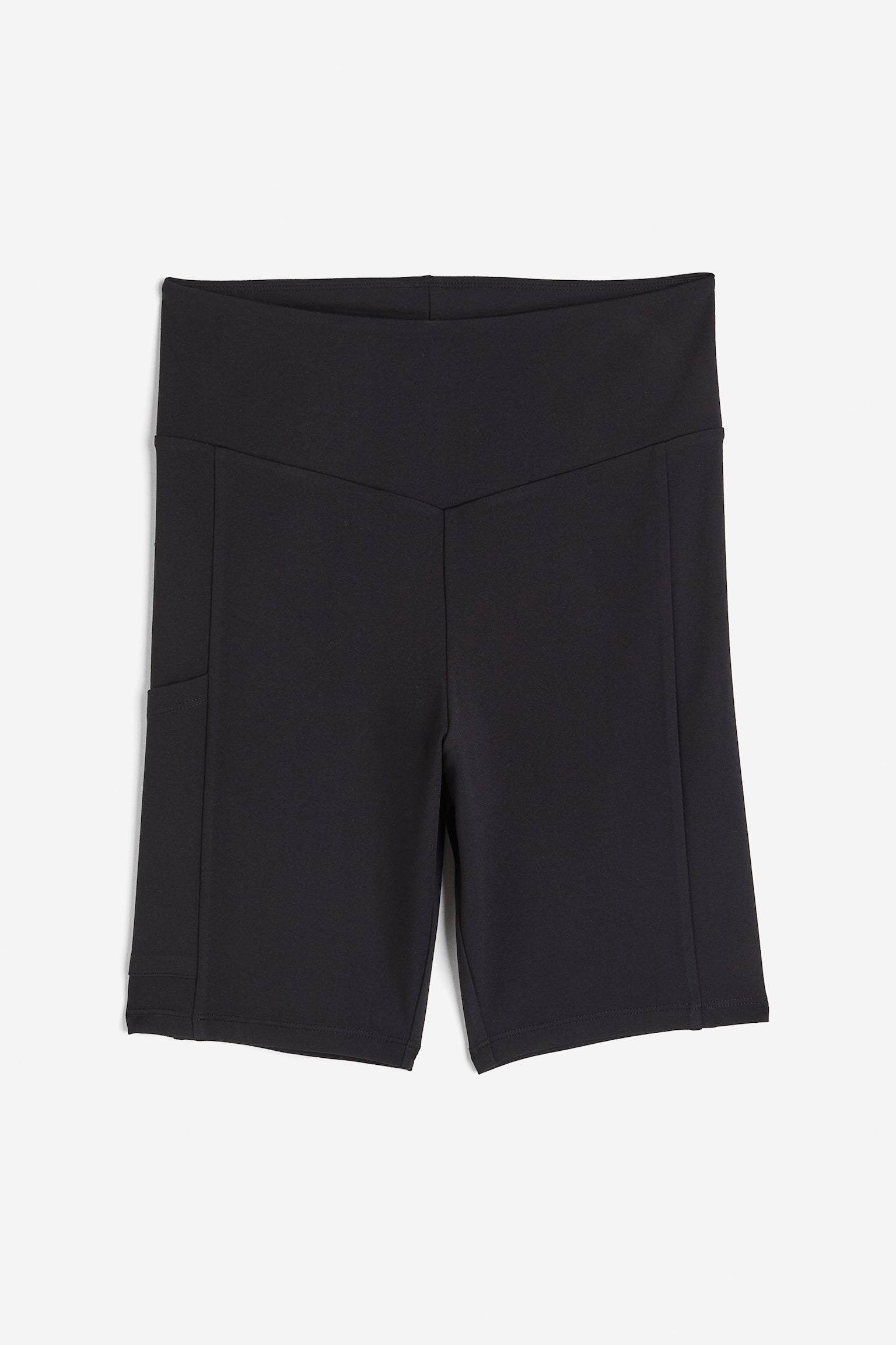 Pocket-detail cycling shorts - Black/Dark grey - 1