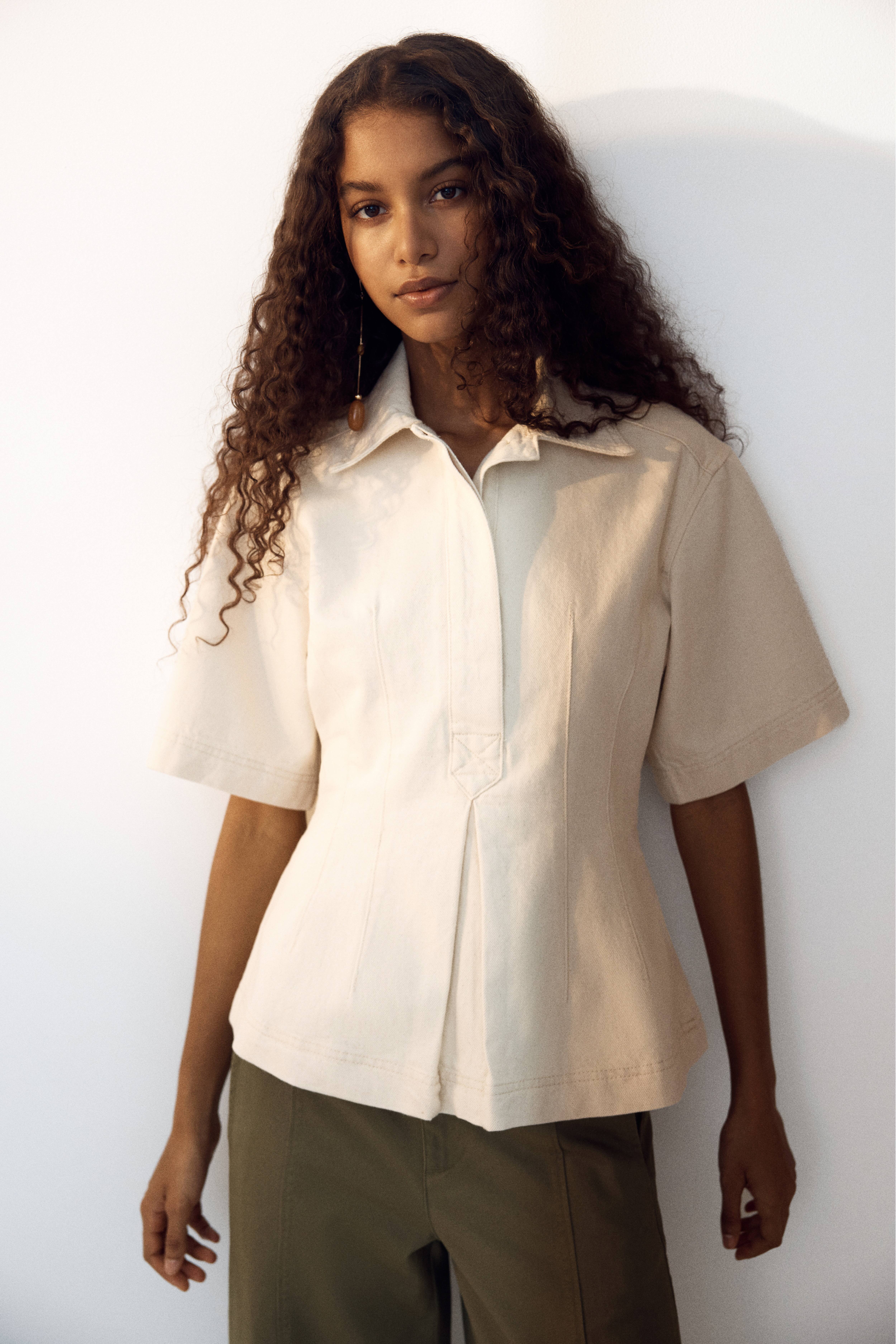 Chemise cintrée en denim