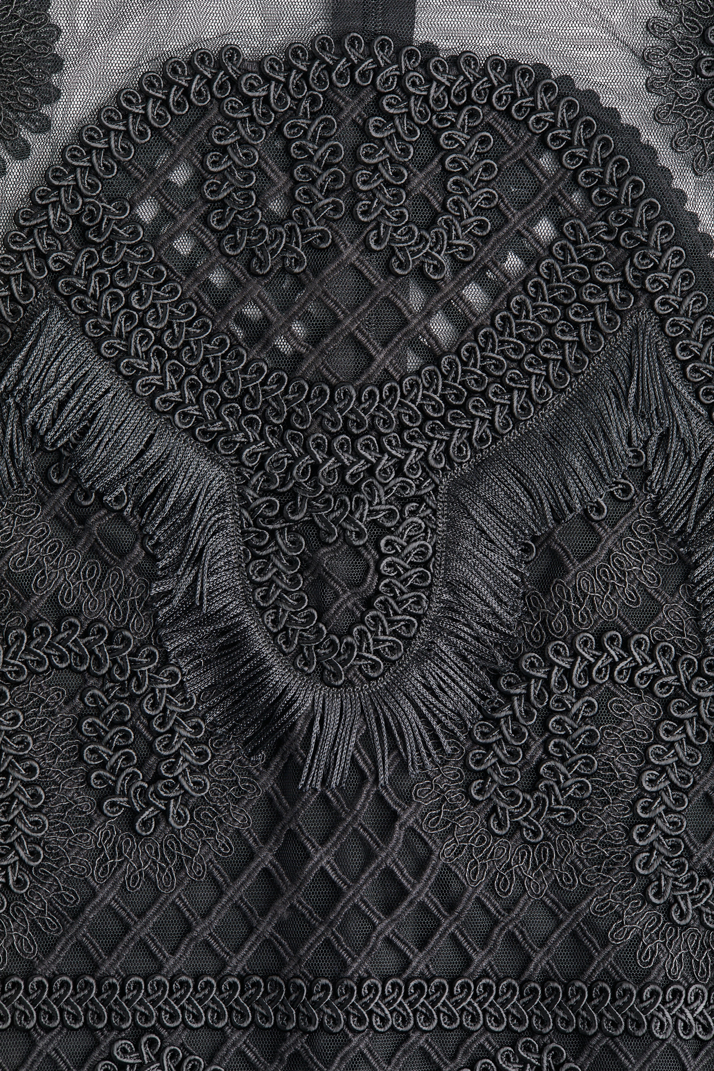 Women's Black Embroidered mesh dress | H&M Women's Black Embroidered mesh dress | H&M