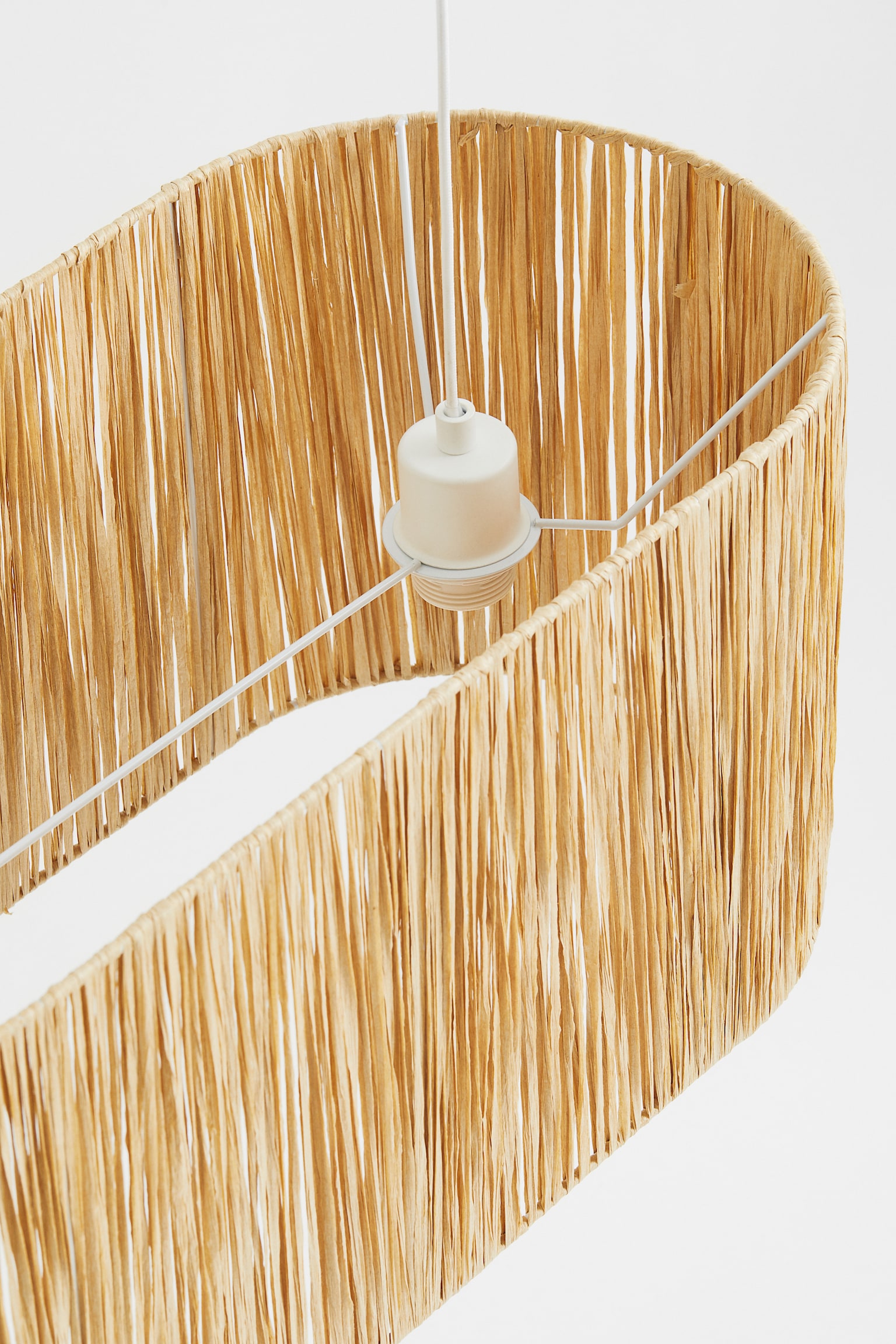 Paper straw pendant light - Light beige - 5