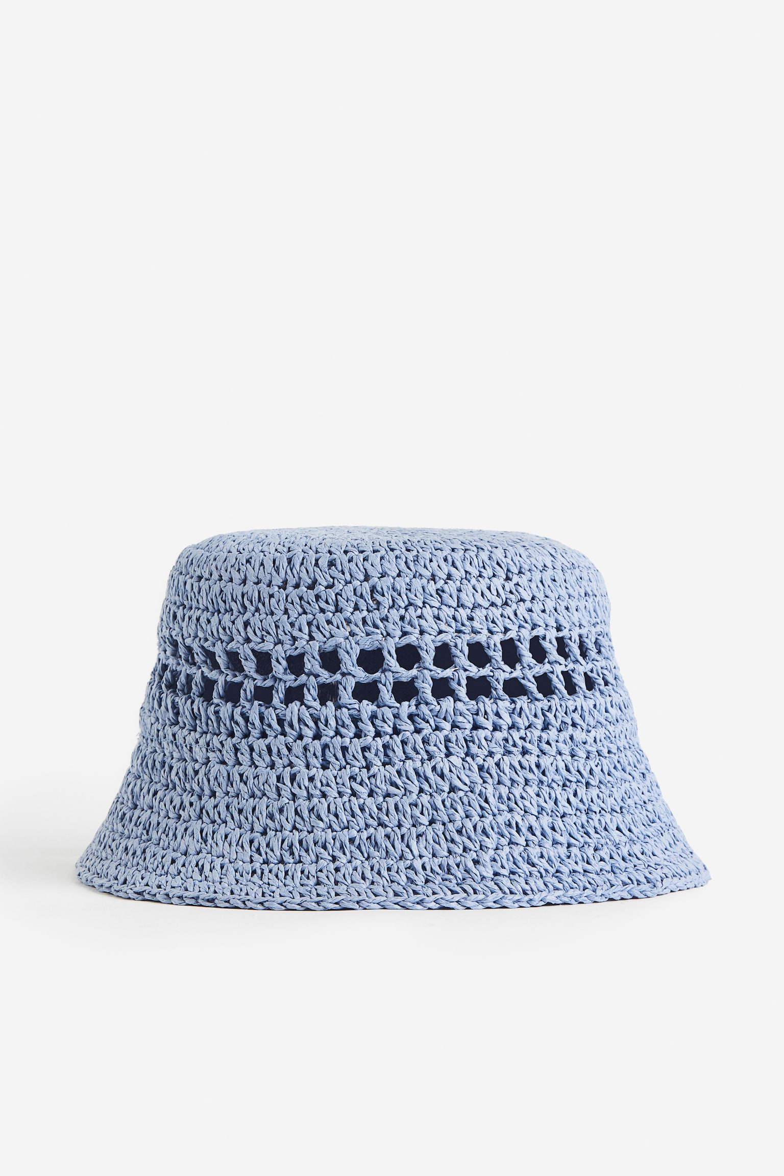 Straw Bucket Hat - Blue/Pink/Beige/Orange/White - 1