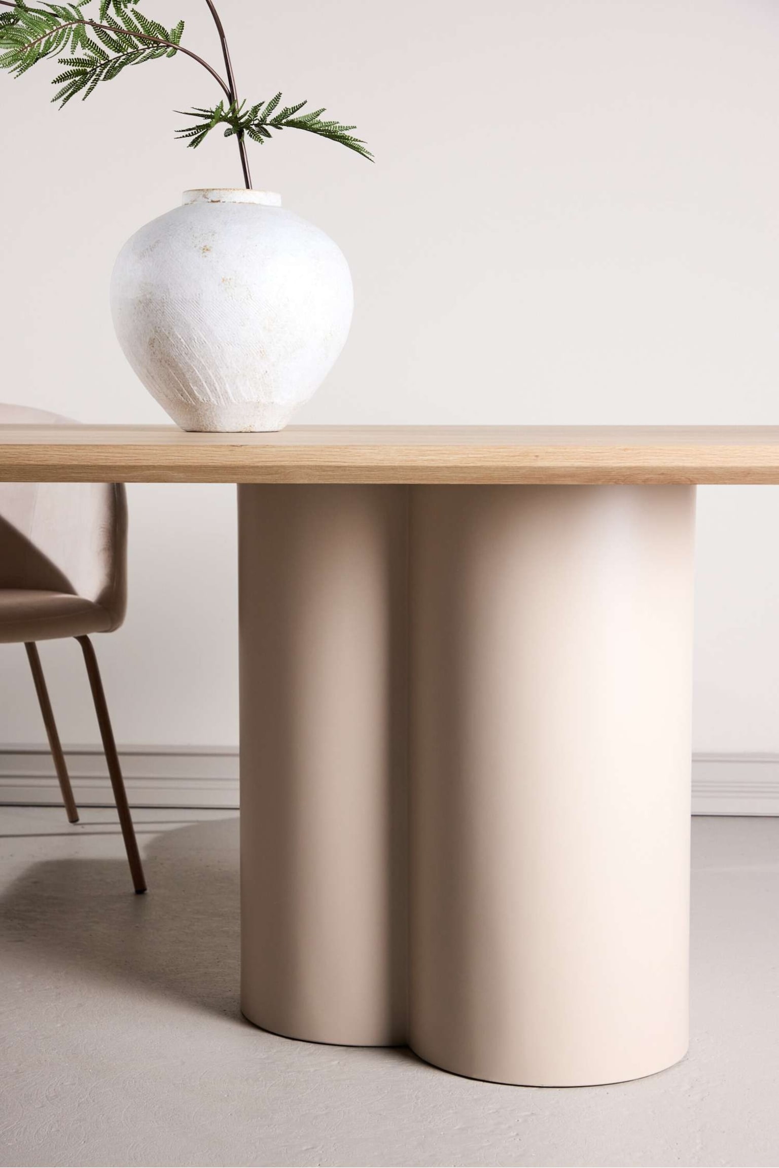 Olivia Dining Table - Mdf, Hvidlaseret - 5