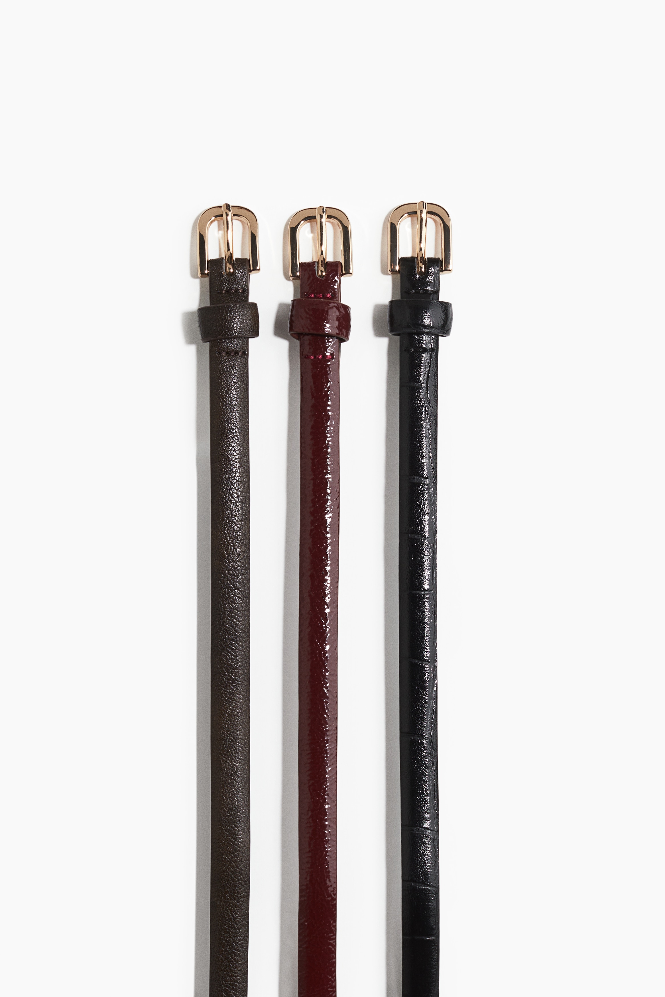 3-pack narrow belts