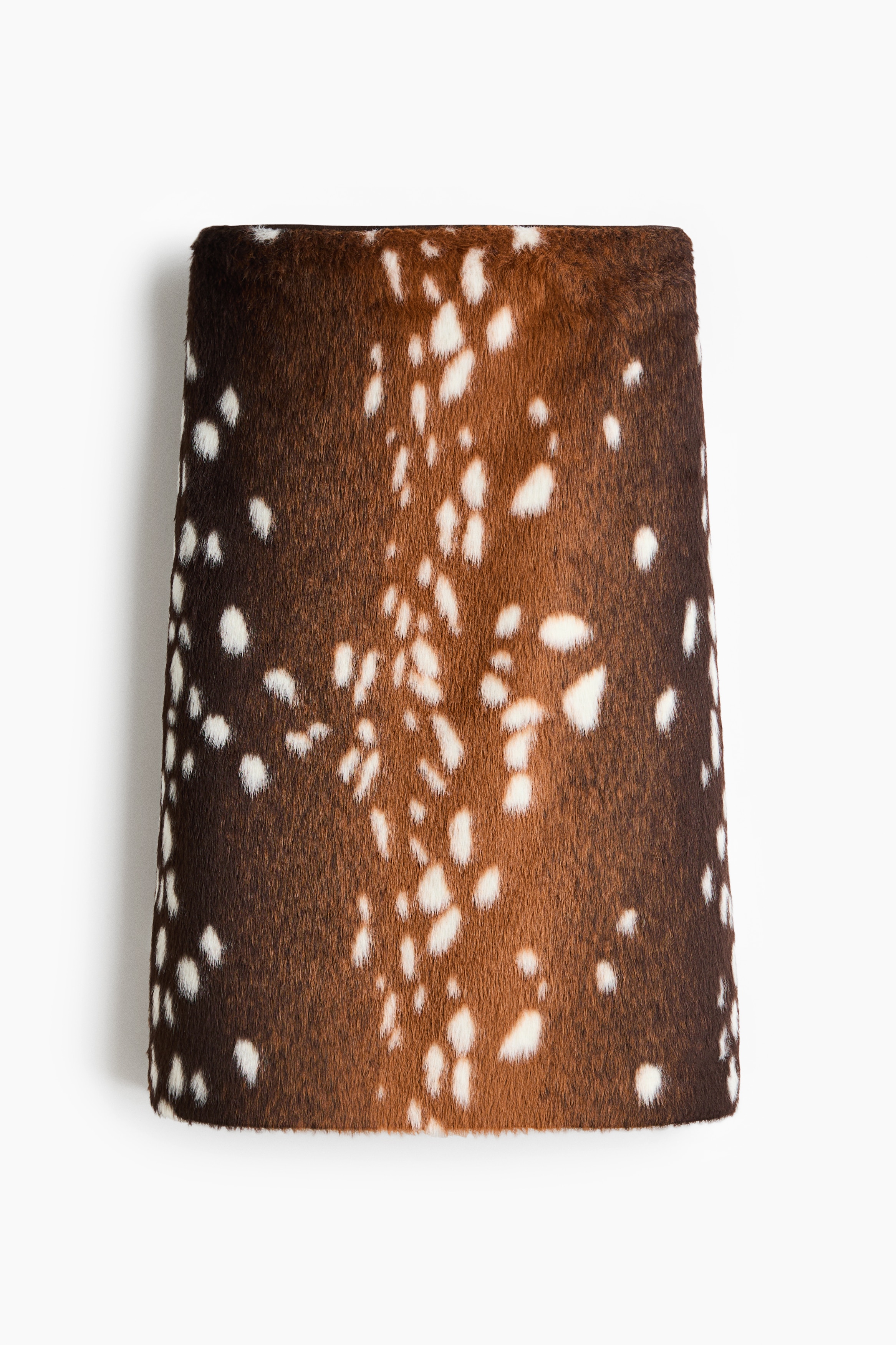 Fuzzy Pencil Skirt - Dark brown/Dark beige