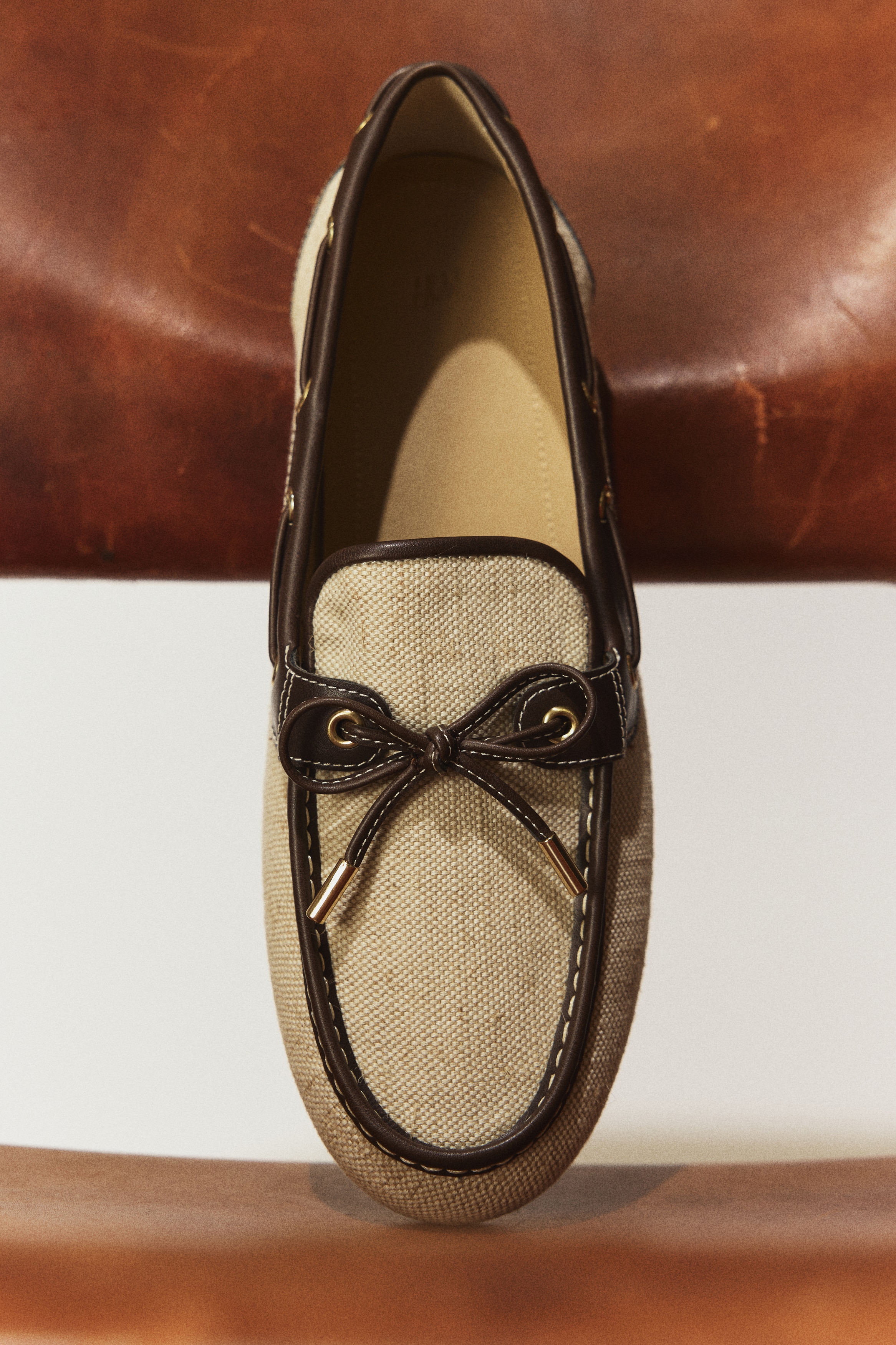 Chaussures de pont - Beige/marron foncé/Marron foncé