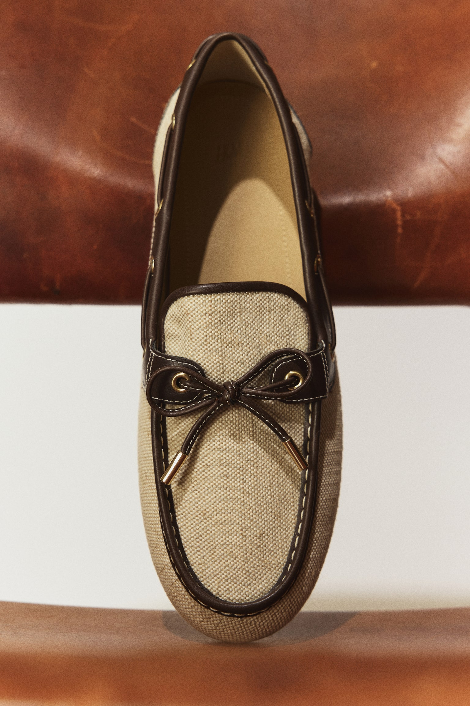 מוקסינים - בז'/חום כהה - 1