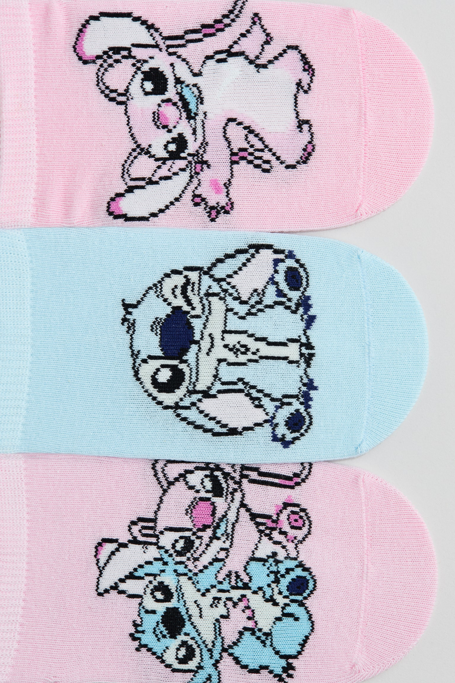 מארז 5 זוגות עקביות - ורוד בהיר/לילו וסטיץ' - 3