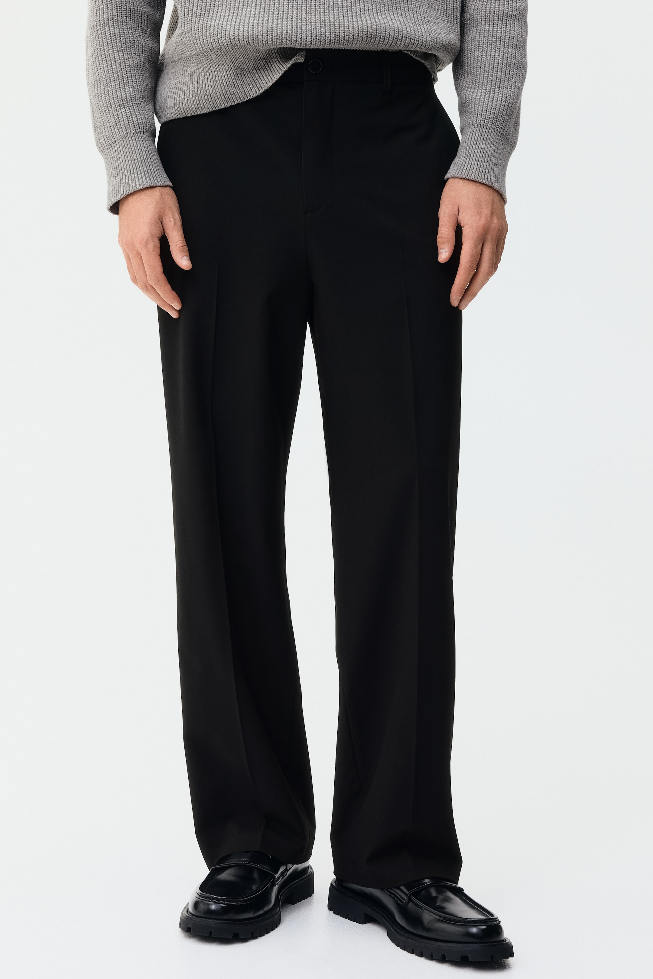 Xem ảnh lớn hơn: Quần dài Relaxed Fit - Màu đen - Men | H&M VN 2