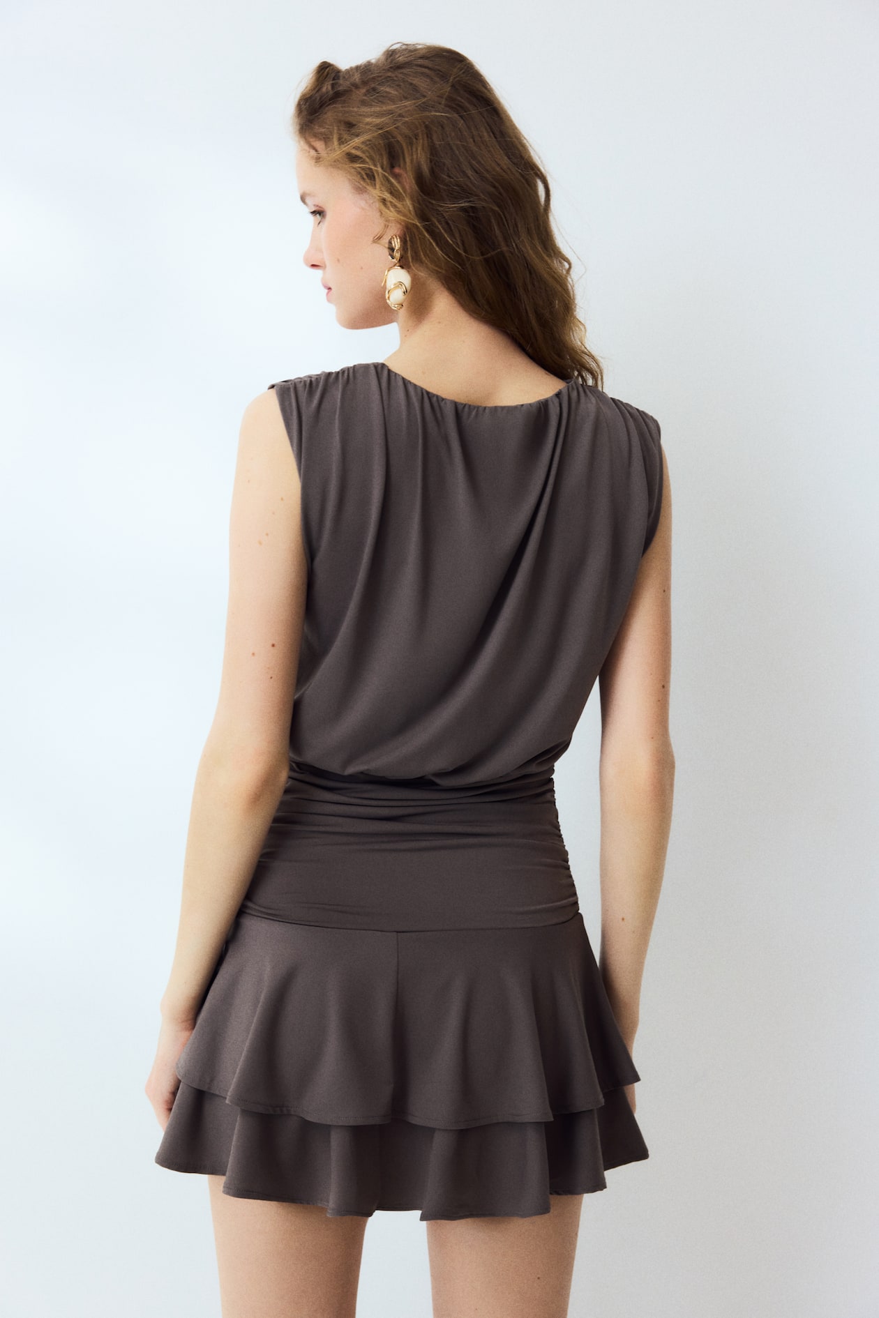 Draped Mini Dress - image 2