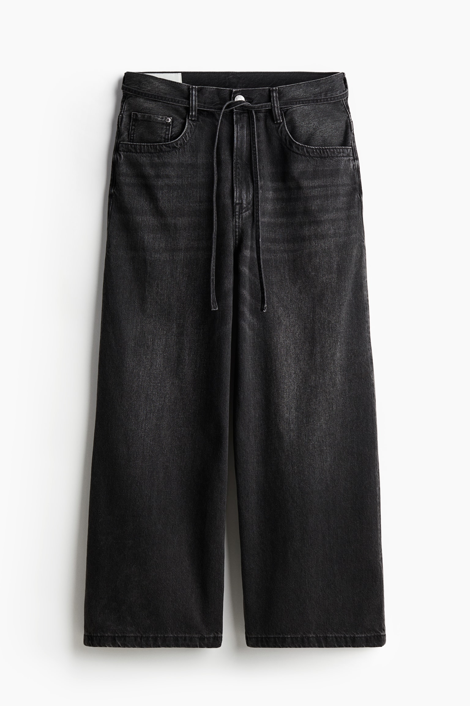 Wide Jeans - Black/Denim blue - 1