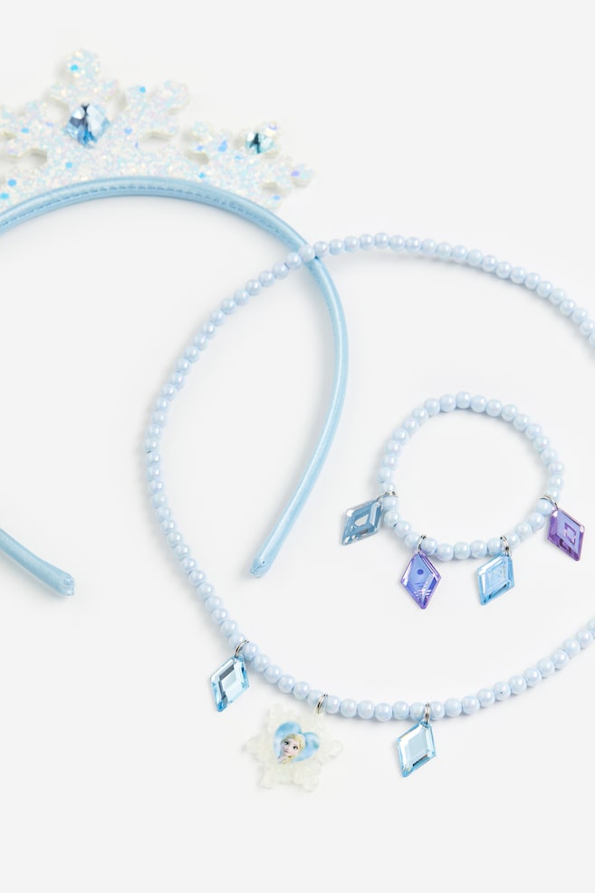 Jewellery set - Light blue/Frozen/Light pink/Disney Princesses - 2