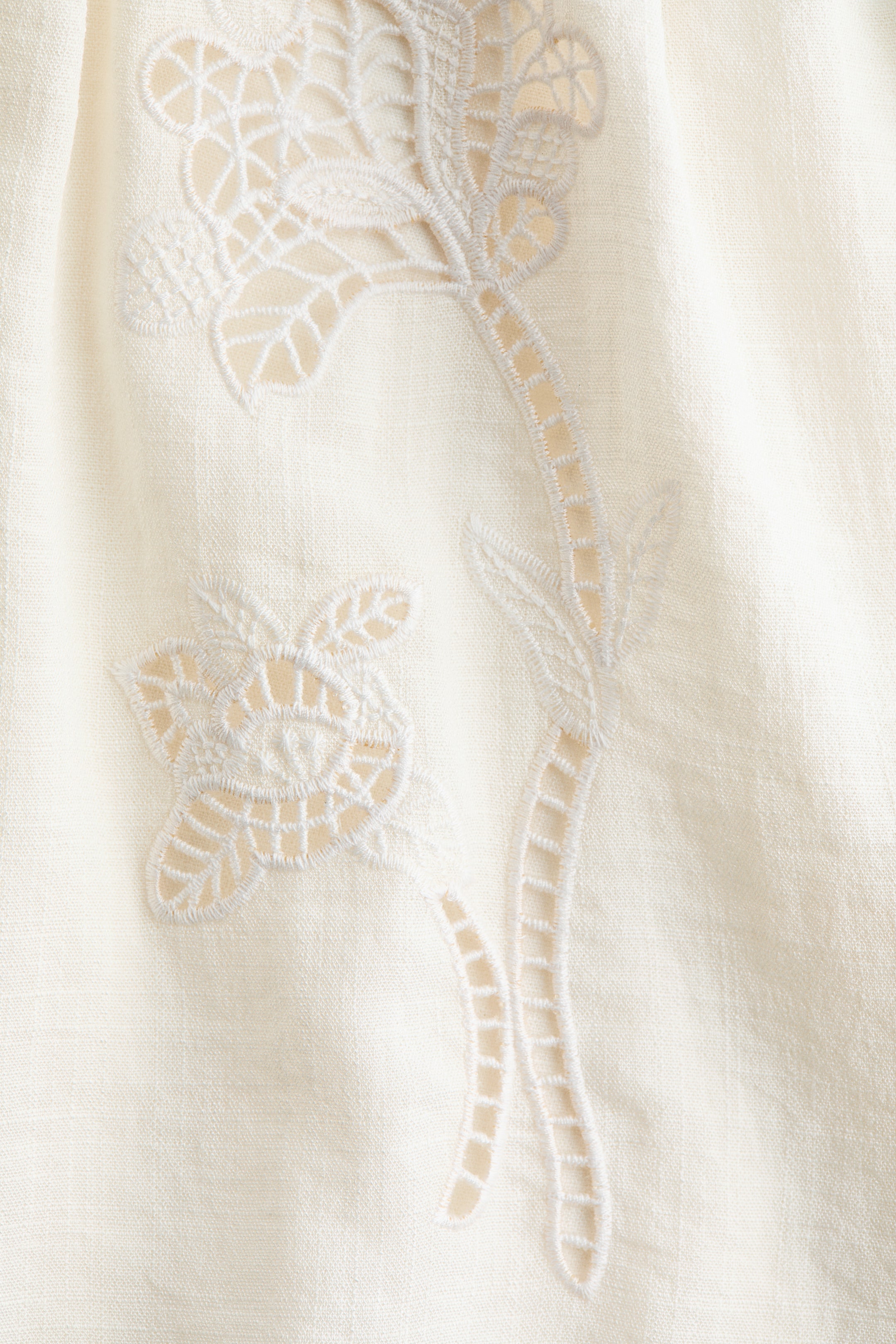 Shorts with Eyelet Embroidery