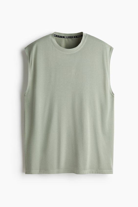 Мужские топы H&M Loose-Fit Sports Tank Top