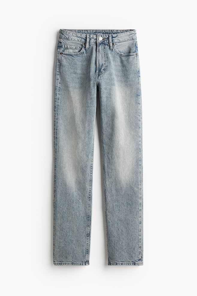High Rise Slim Straight Leg Jeans - Light denim blue/Dark denim blue/Black/coated/Gray-blue/Black/Denim blue - 1