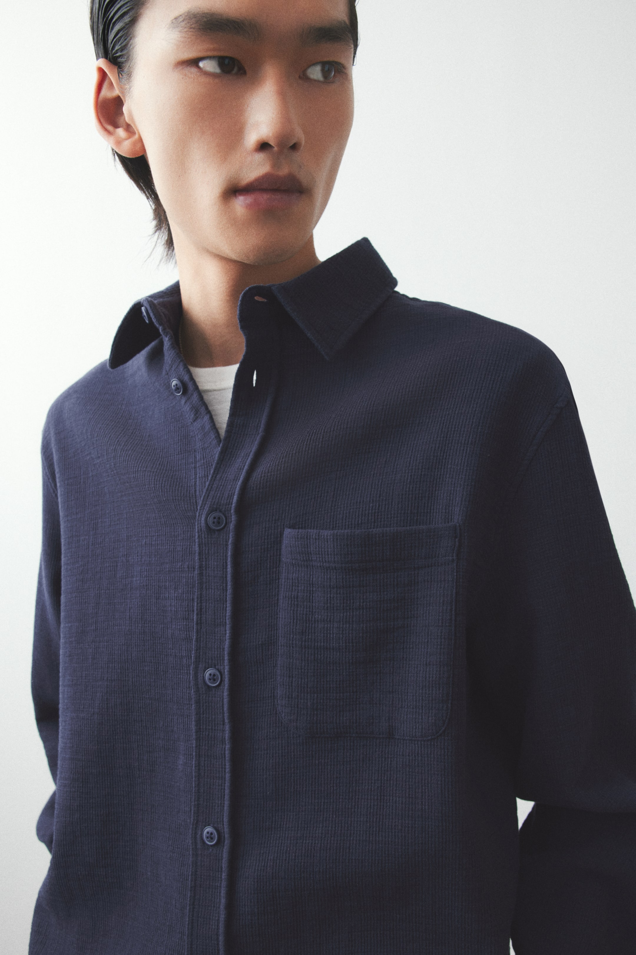 Regular Fit Textured-Weave Shirt