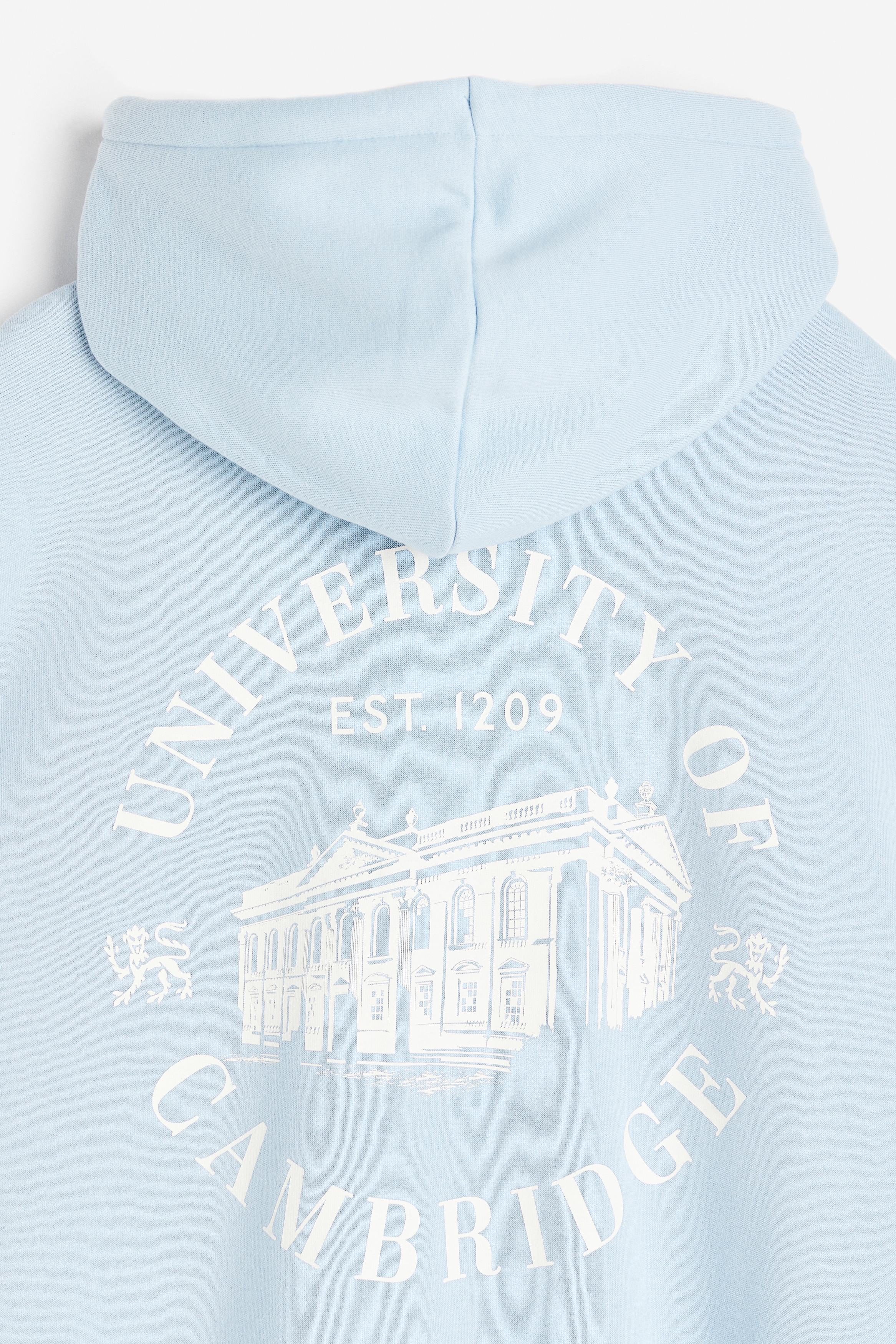 Pull à Capuche H&M Homme Beige - Taille S - Logo UCLA - Occasion Très Bon État