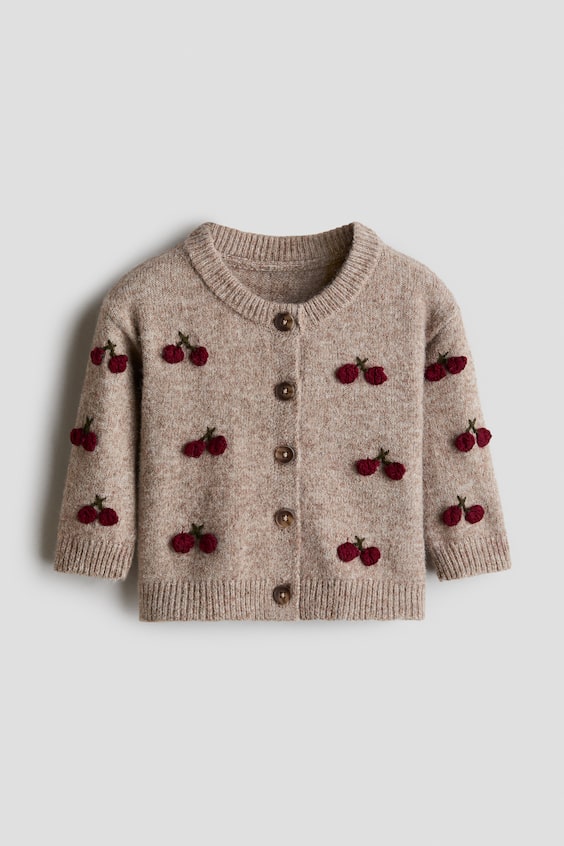 Детские кардиганы H&M Appliquéd Cardigan